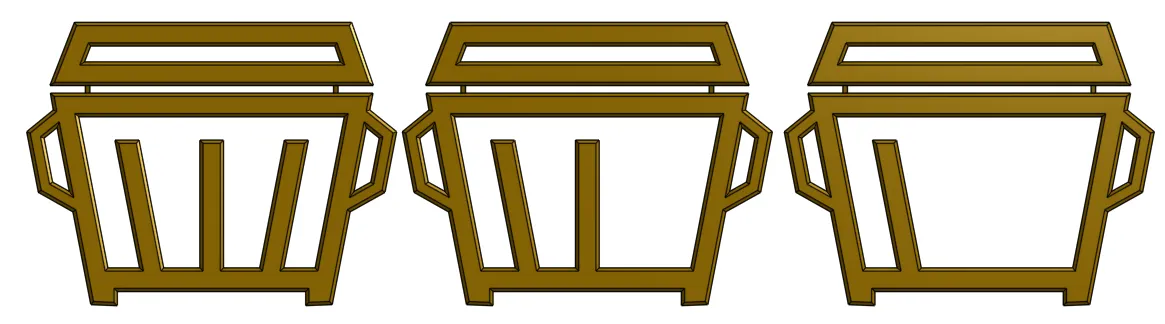 Tiêu đề Biển hiệu Rocket League Dumpster Rank 3D Tóm tắt Ký hiệ