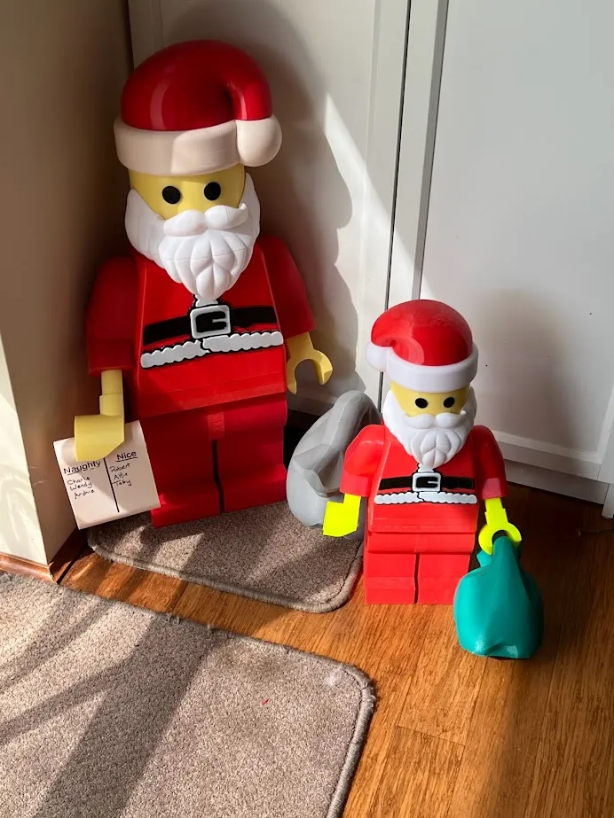 Cuộn giấy Tốt/Xấu đơn giản đi kèm Ông Già Noel Lego Khổng Lồ