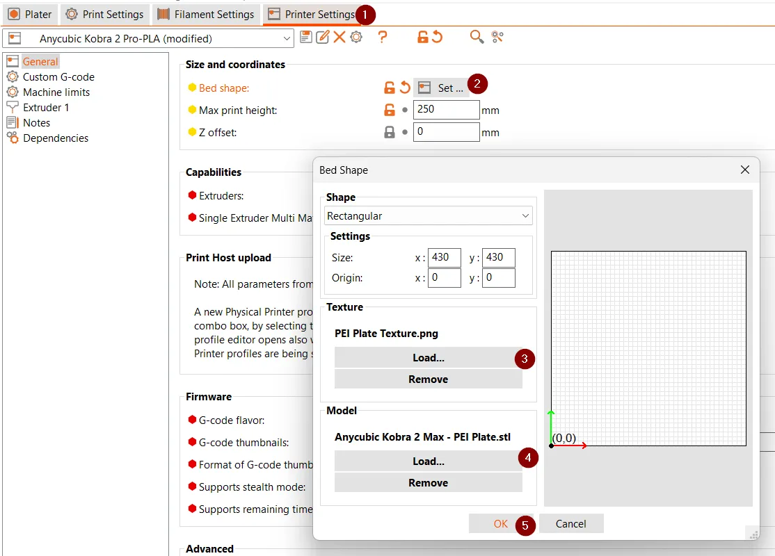 Anycubic Kobra 2 Max - Bed Shape Model and Texture