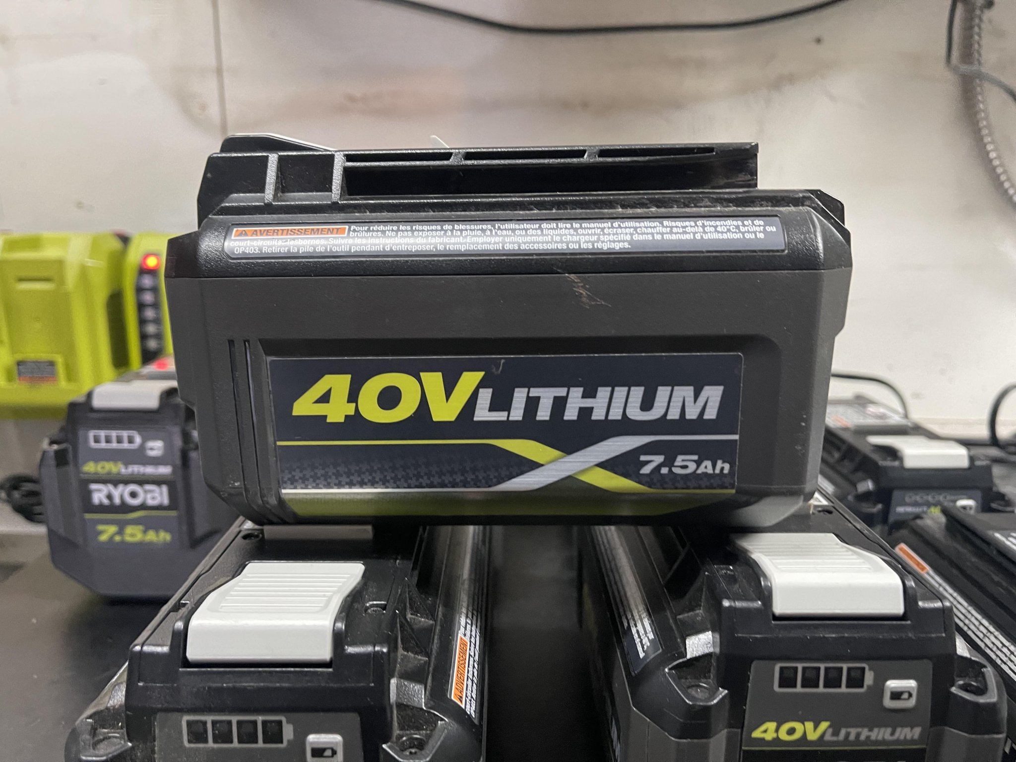 Ryobi 40 Volt Battery Wall Mount