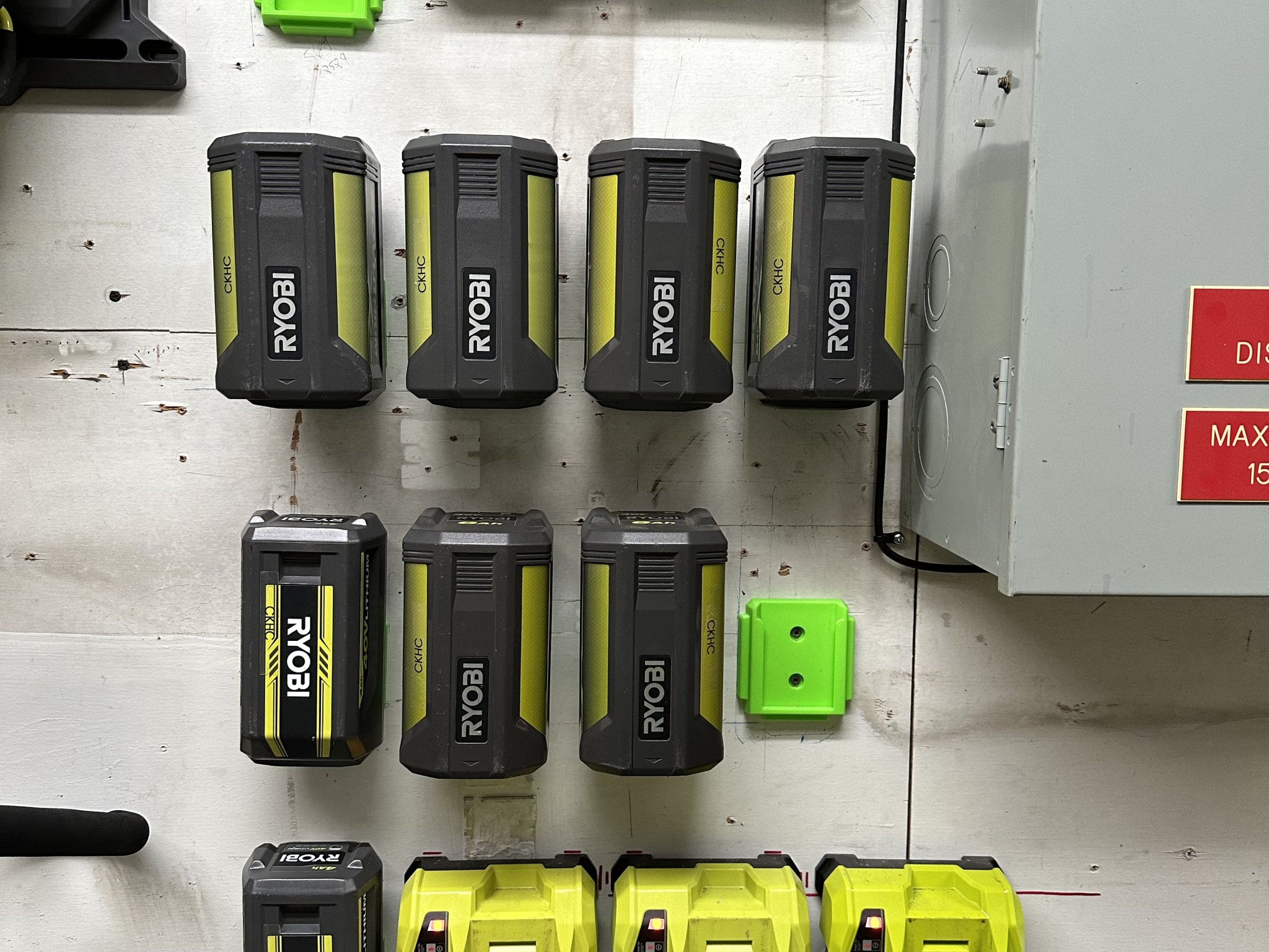 Ryobi 40 Volt Battery Wall Mount