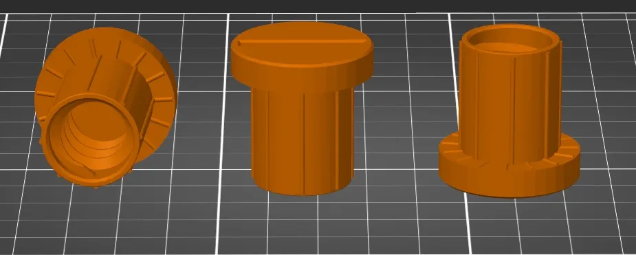 Screw for children's plastic garden house