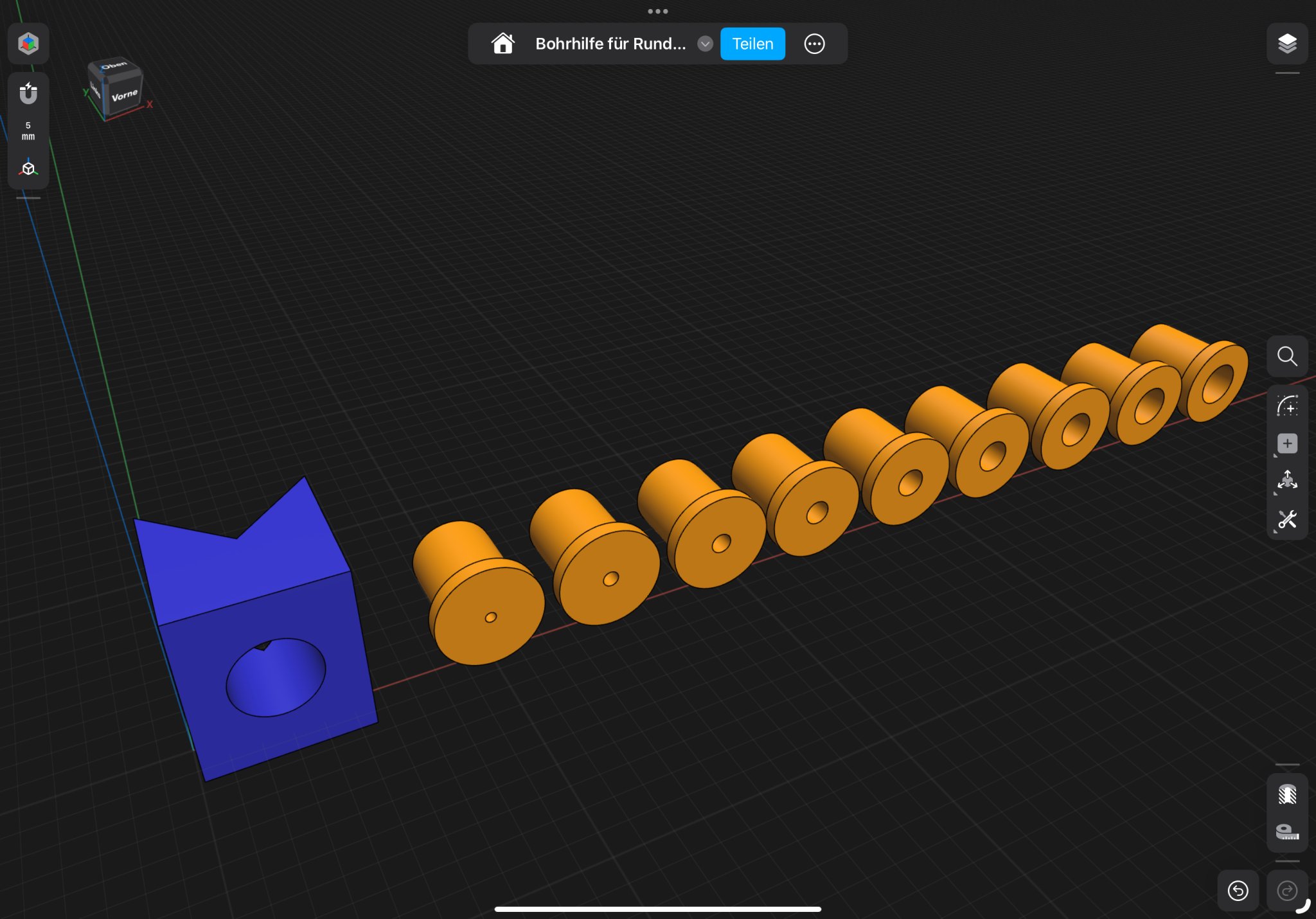 Tiêu đề Biến Bohrhilfe für Rundmaterial Tóm tắt Die Bohrhilfe hat d
