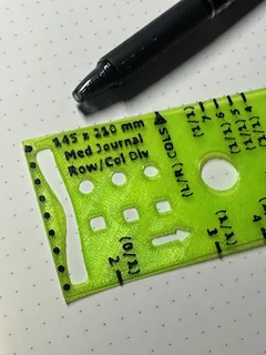 Tiêu đề Bộ chia hàngcột nhật ký Tóm tắt Mẫu Bullet Journal