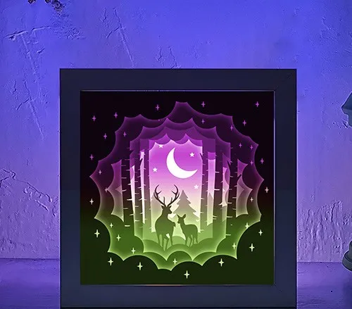 Tiêu đề Linh Hồn Hươu Trong Hộp Đèn Rừng Rậm Tóm tắt hộp