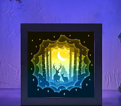 Tiêu đề Linh Hồn Hươu Trong Hộp Đèn Rừng Rậm Tóm tắt hộp