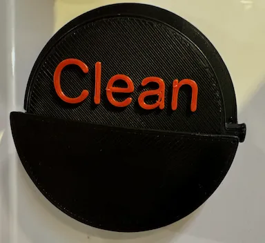 Biển Báo Máy Rửa Chén Sạch Hay Bẩn