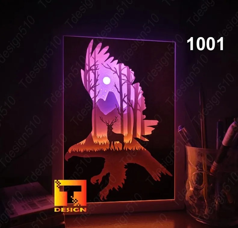 Tiêu đề Hộp đèn hươu và đại bàng Tóm tắt hộp đèn Danh