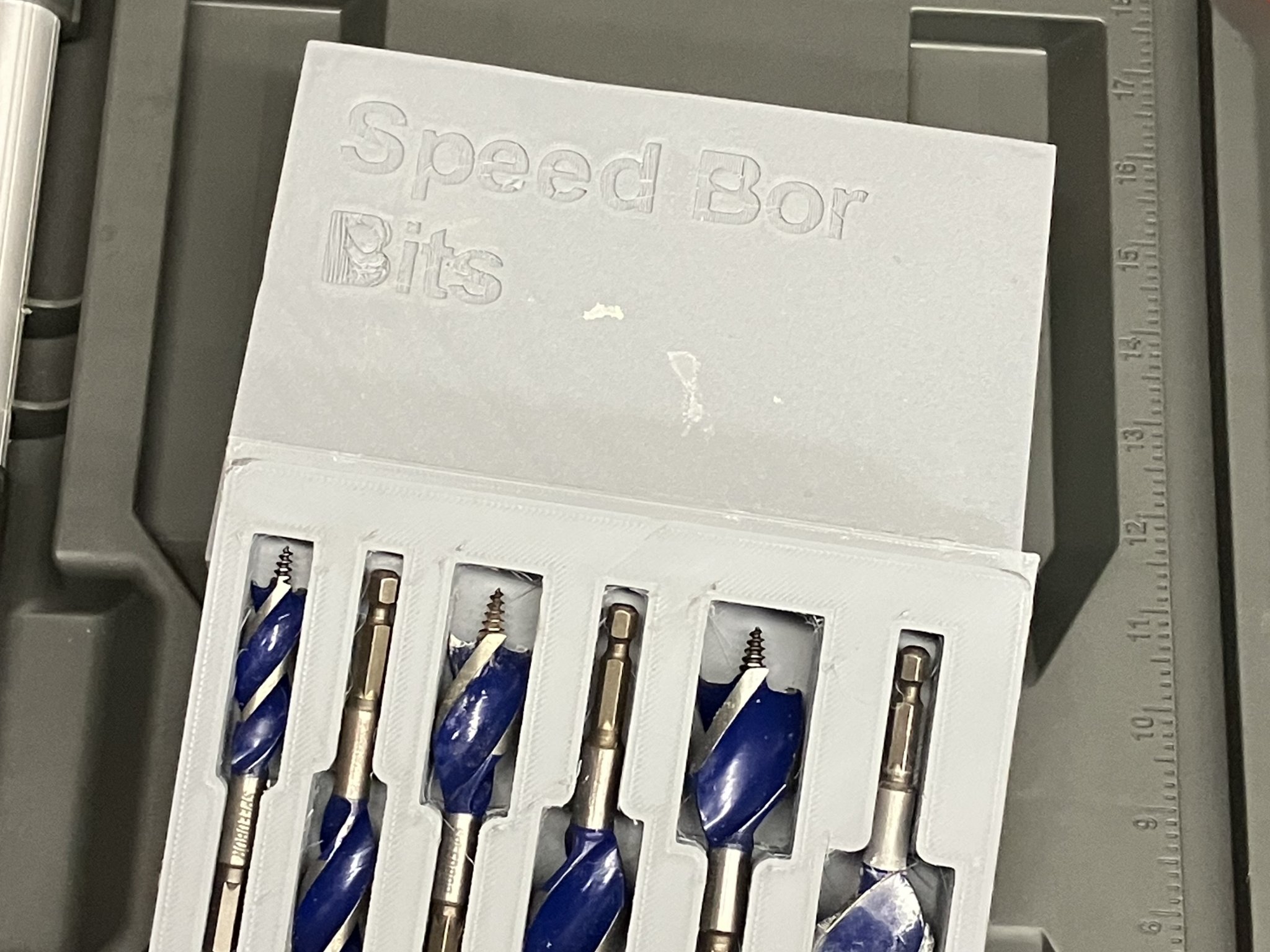 Tiêu đề Irwin Speed Bor Bit Box Tóm tắt Hộp đựng Irwin Speedbor B