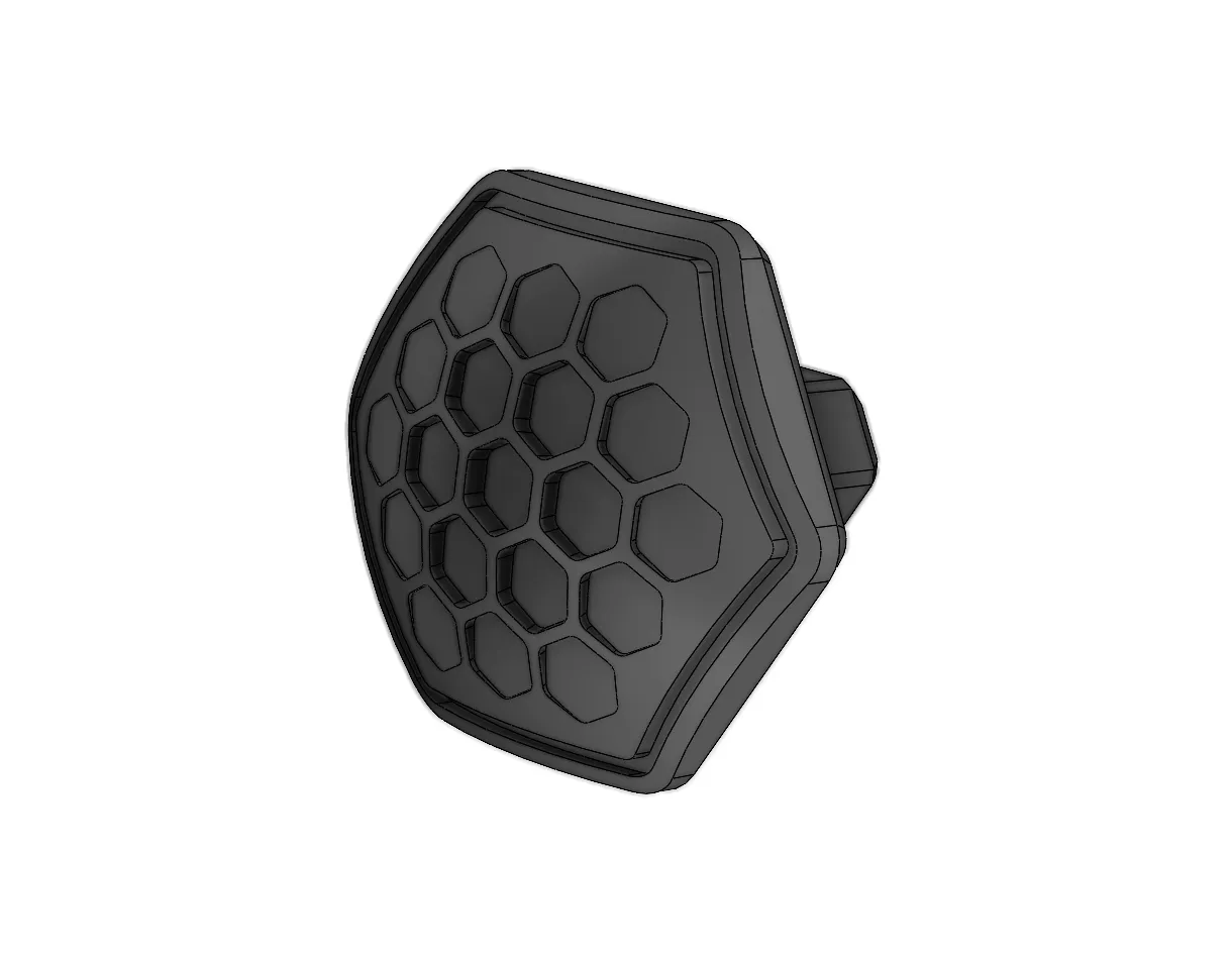 Tiêu đề Hex Fade Knob Tóm tắt Núm theo chủ đề Hex mờ dần Da