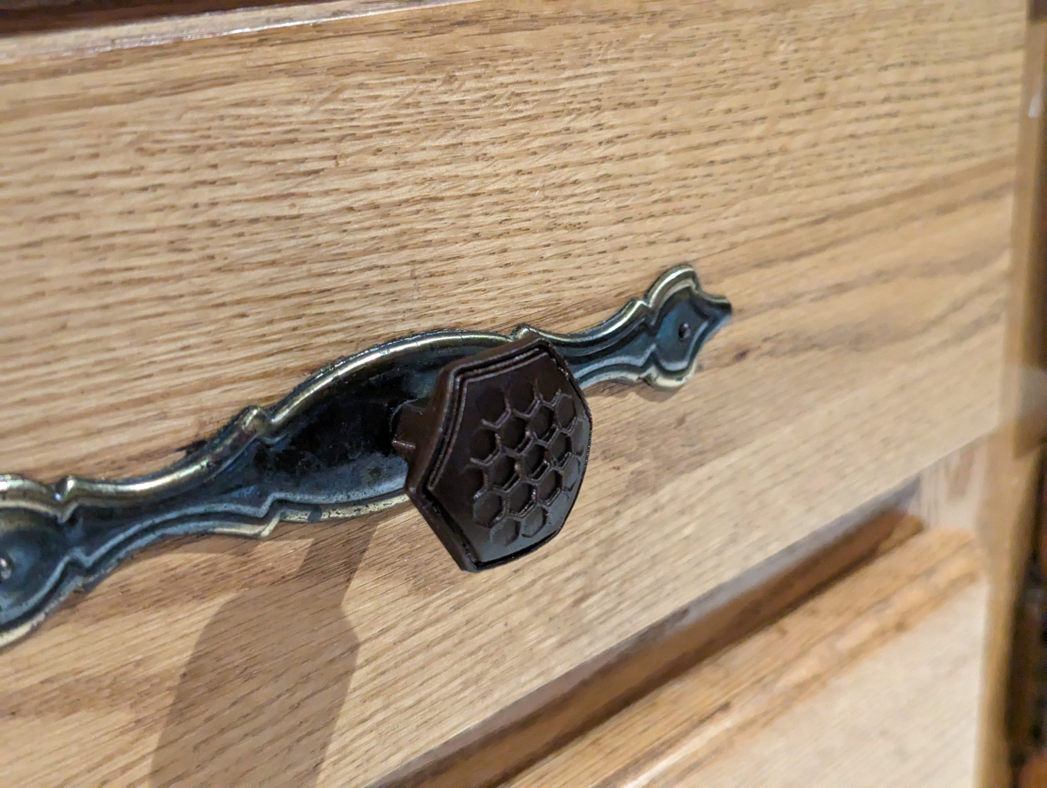 Tiêu đề Hex Fade Knob Tóm tắt Núm theo chủ đề Hex mờ dần Da