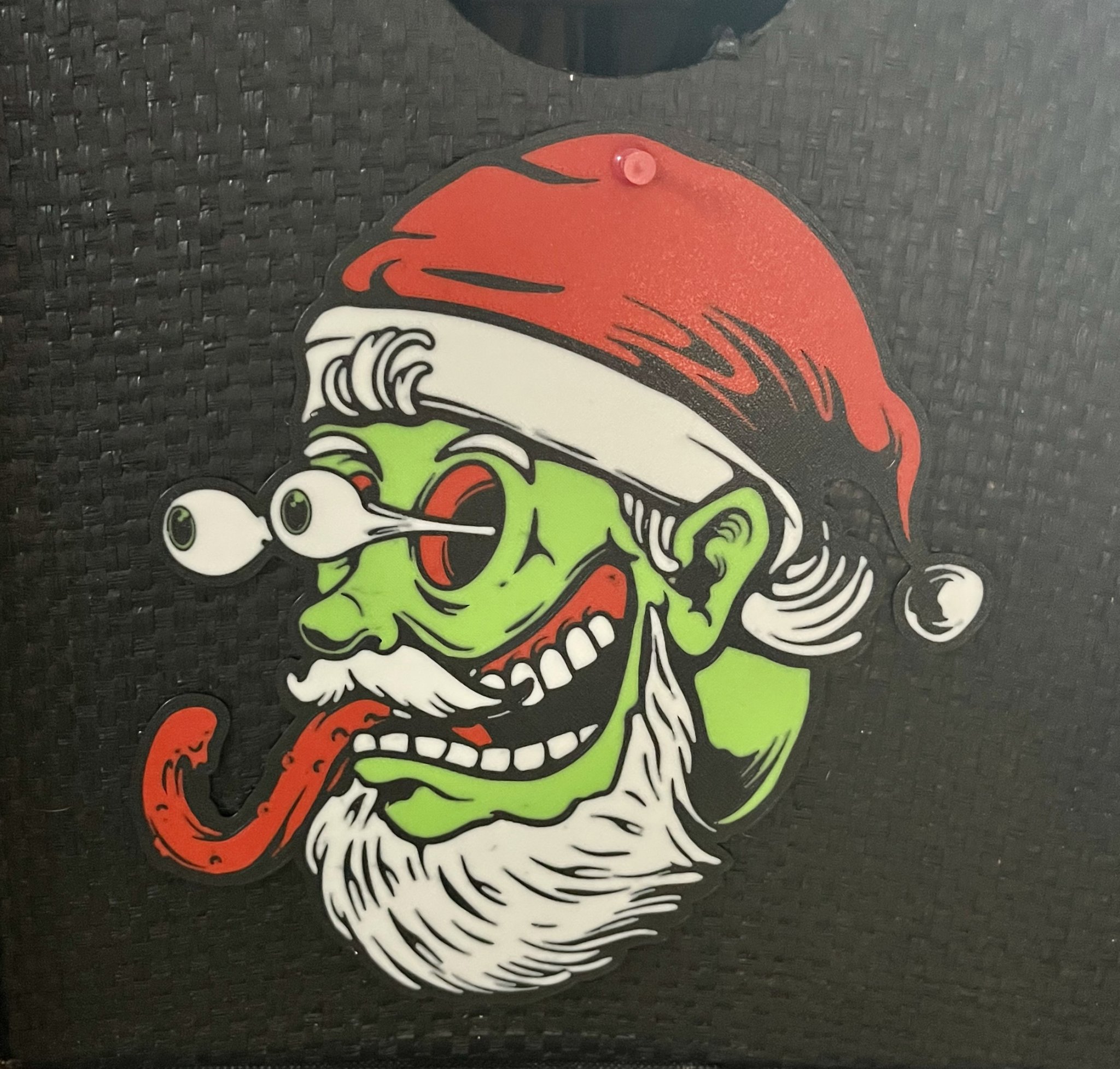 Tiêu đề Gnarly Monster art SANTA Tóm tắt Khuôn mặt của ông già