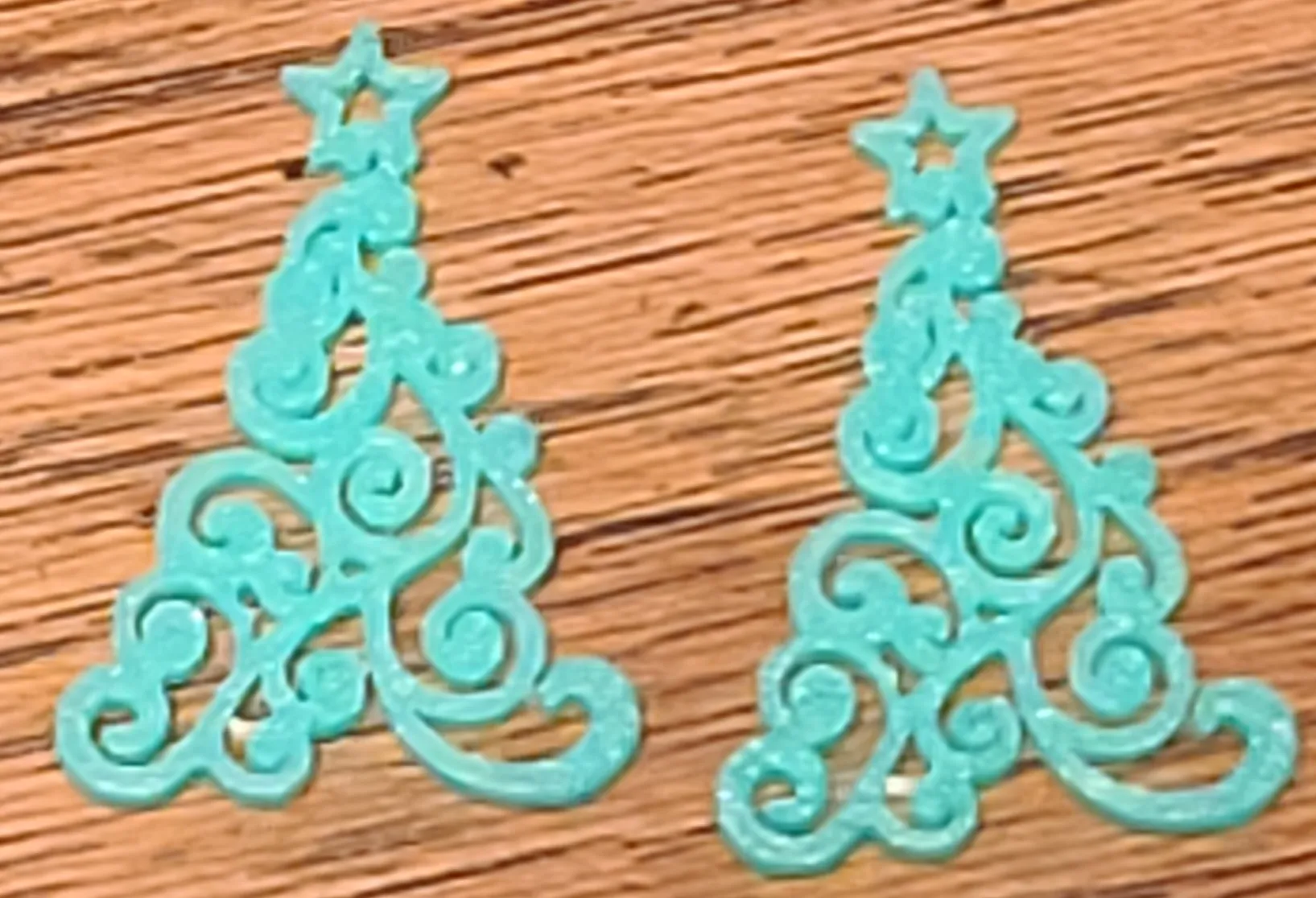 Fancy Christmas Bell, Fancy Christmas Tree Earrings