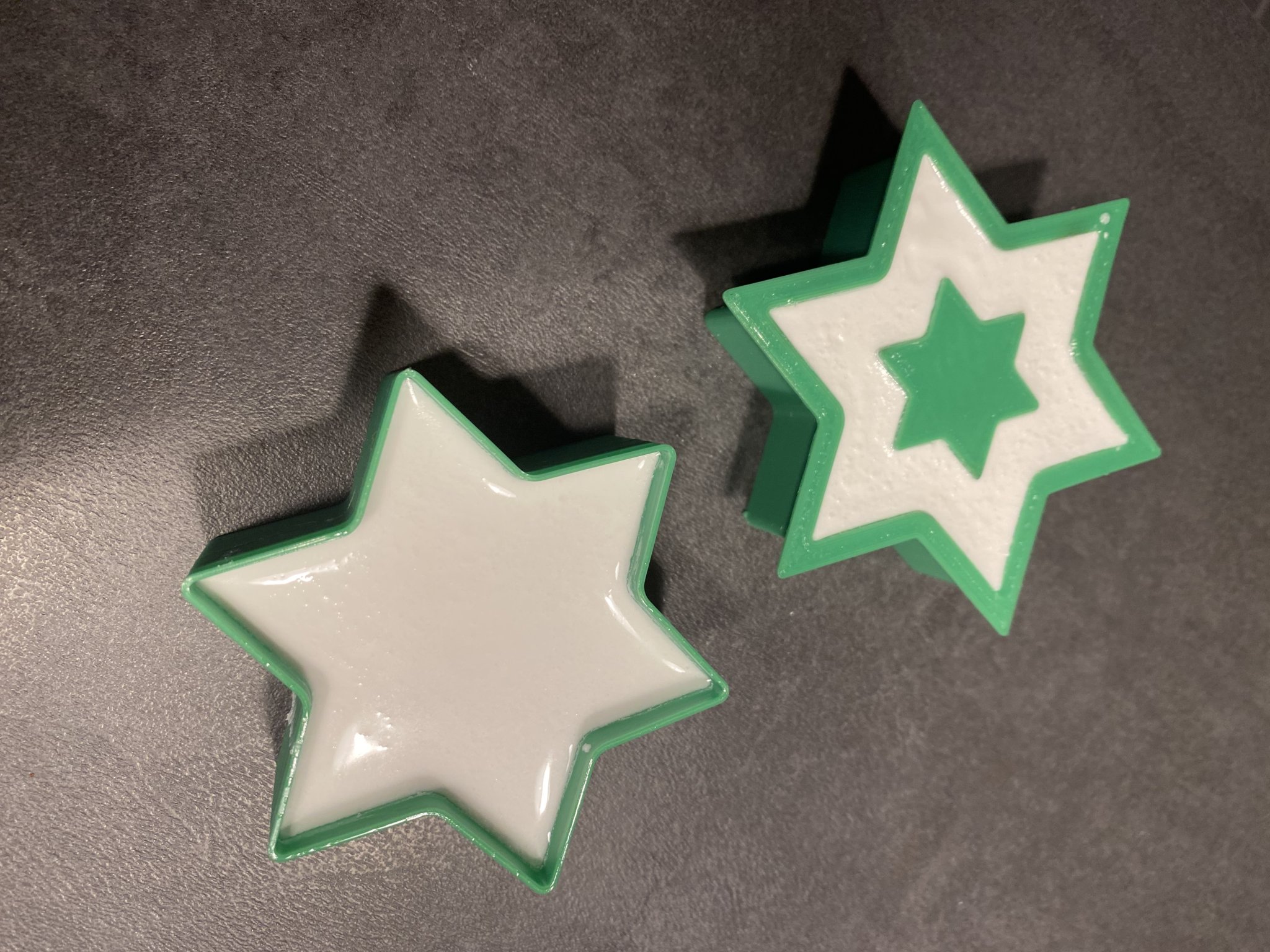 Khuôn thạch cao hình ngôi sao có ruột / Sternform