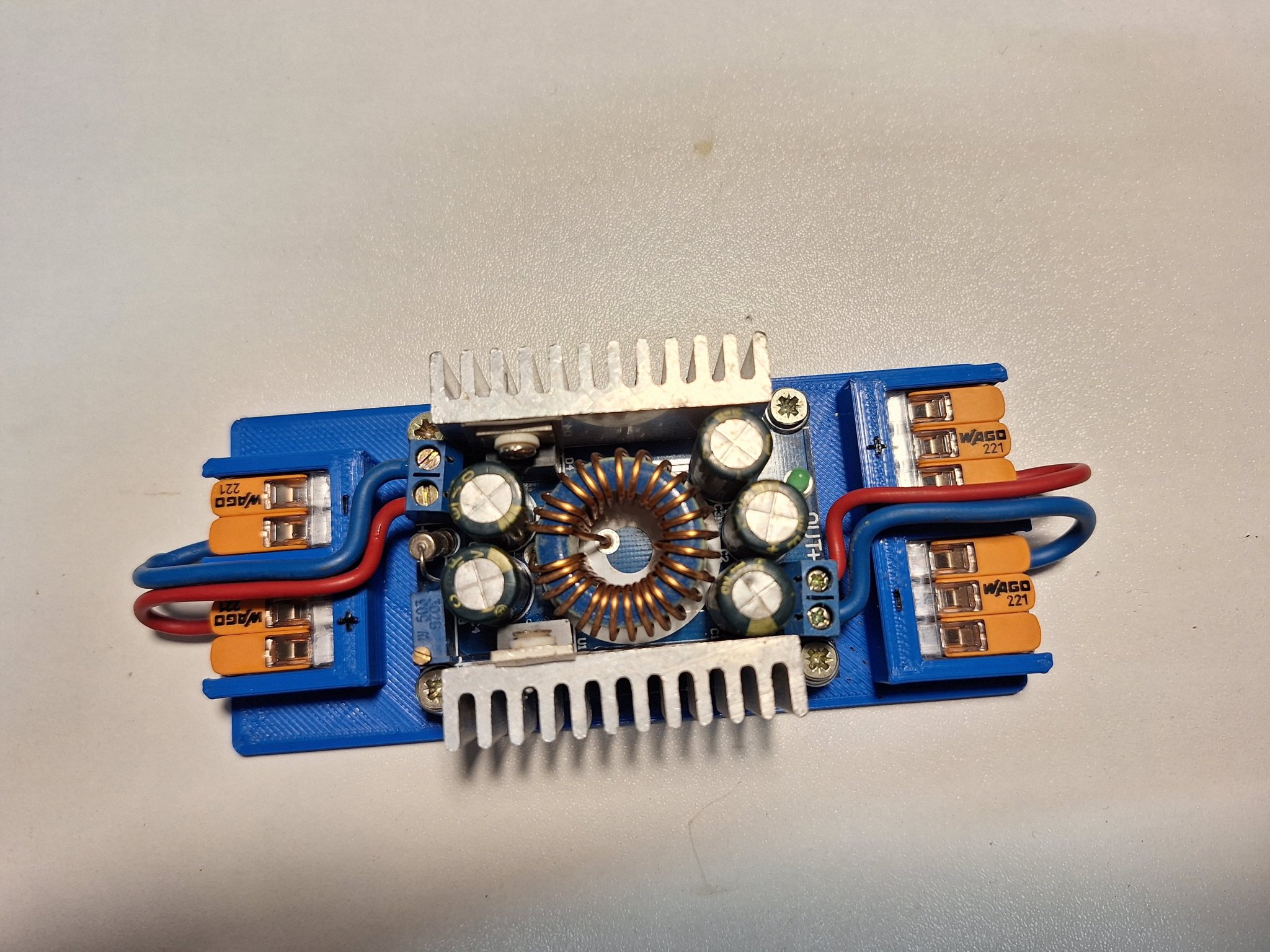 holder for DC-DC conventer with Wago