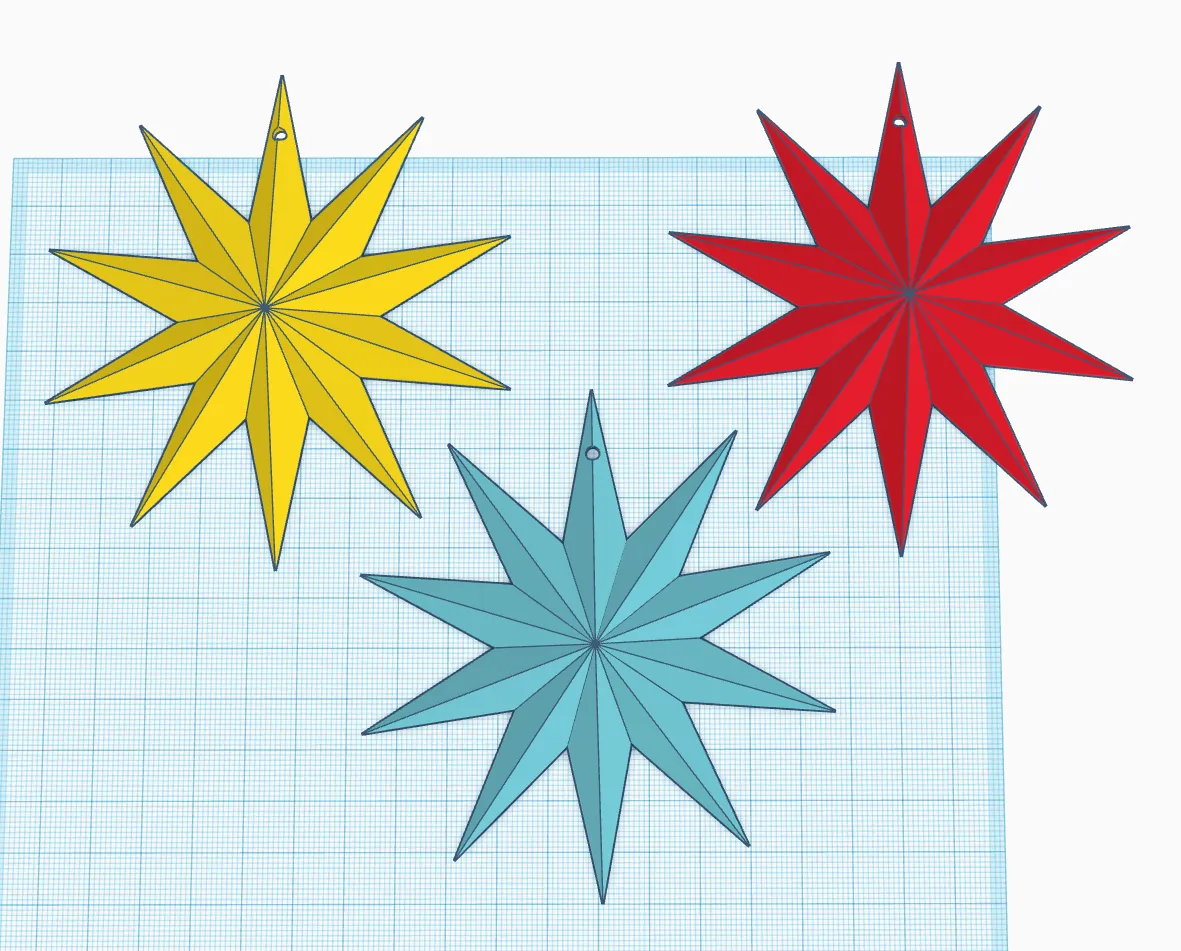 Móc Treo Trang Trí Ngôi Sao Giáng Sinh