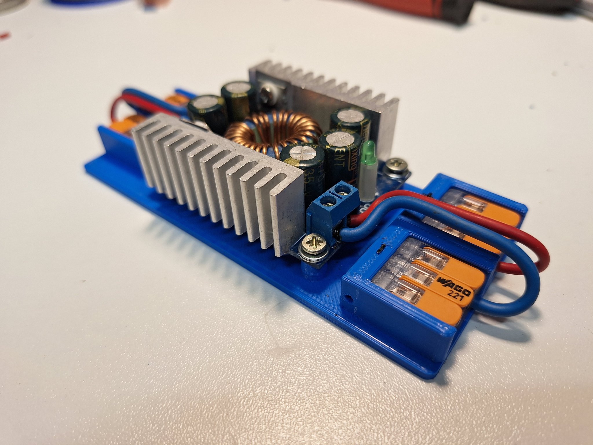 holder for DC-DC conventer with Wago