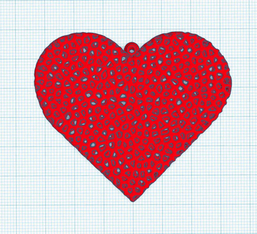 Tiêu đề Đồ trang trí trái tim Voronoi đặc biệt Tóm tắt Dễ