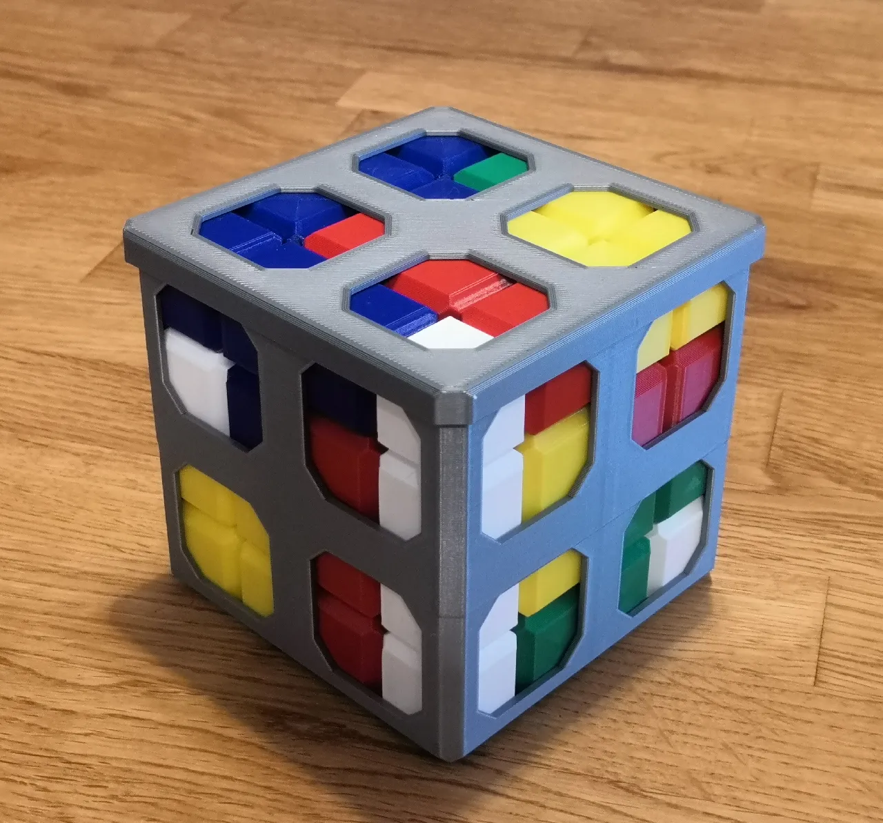 Tiêu đề Hộp xếp hình Tetromino 3D có thể tùy chỉnh Tóm tắt