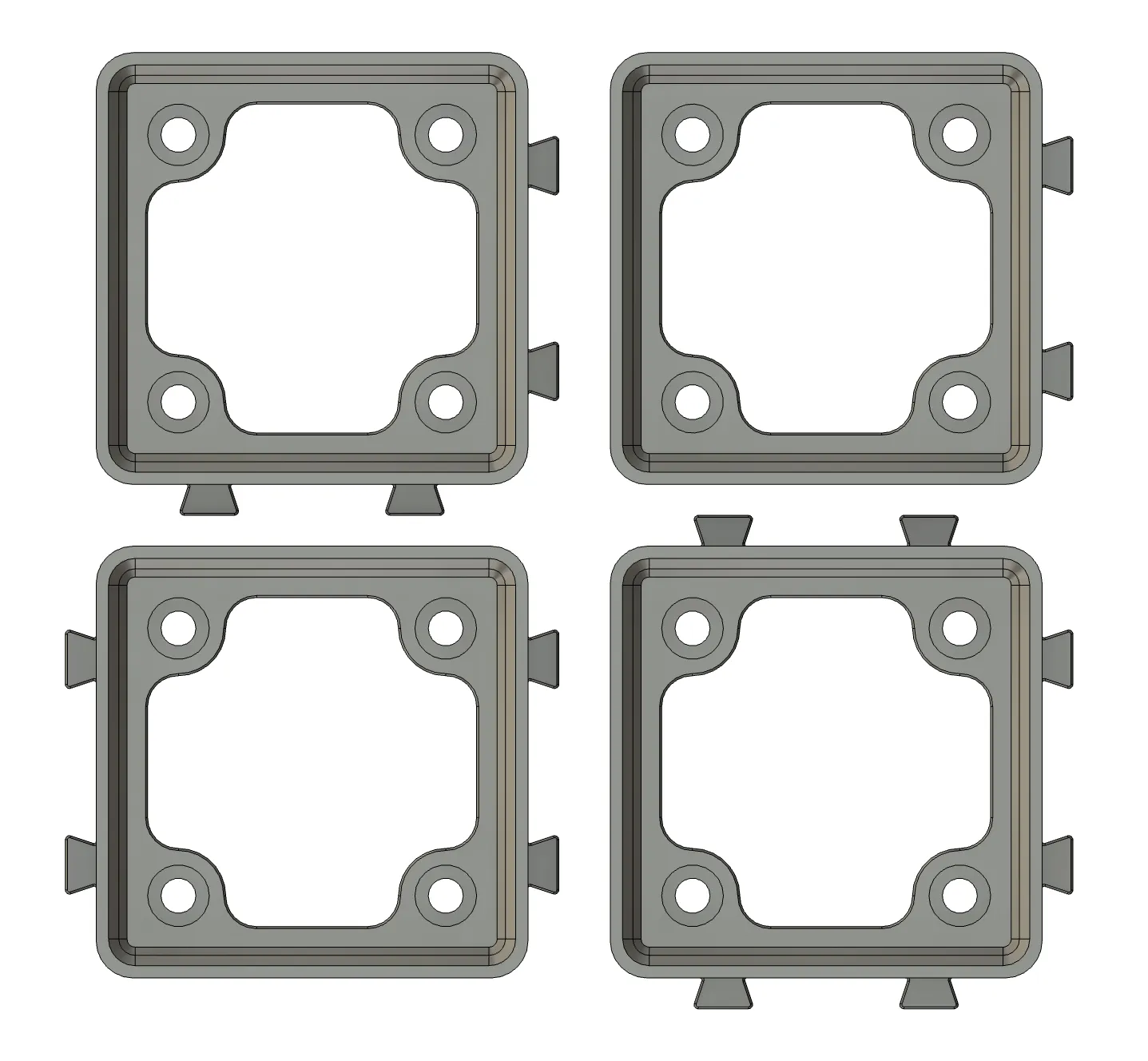 Dovetail Gridfinity Base - Multiple Dovetail Options
