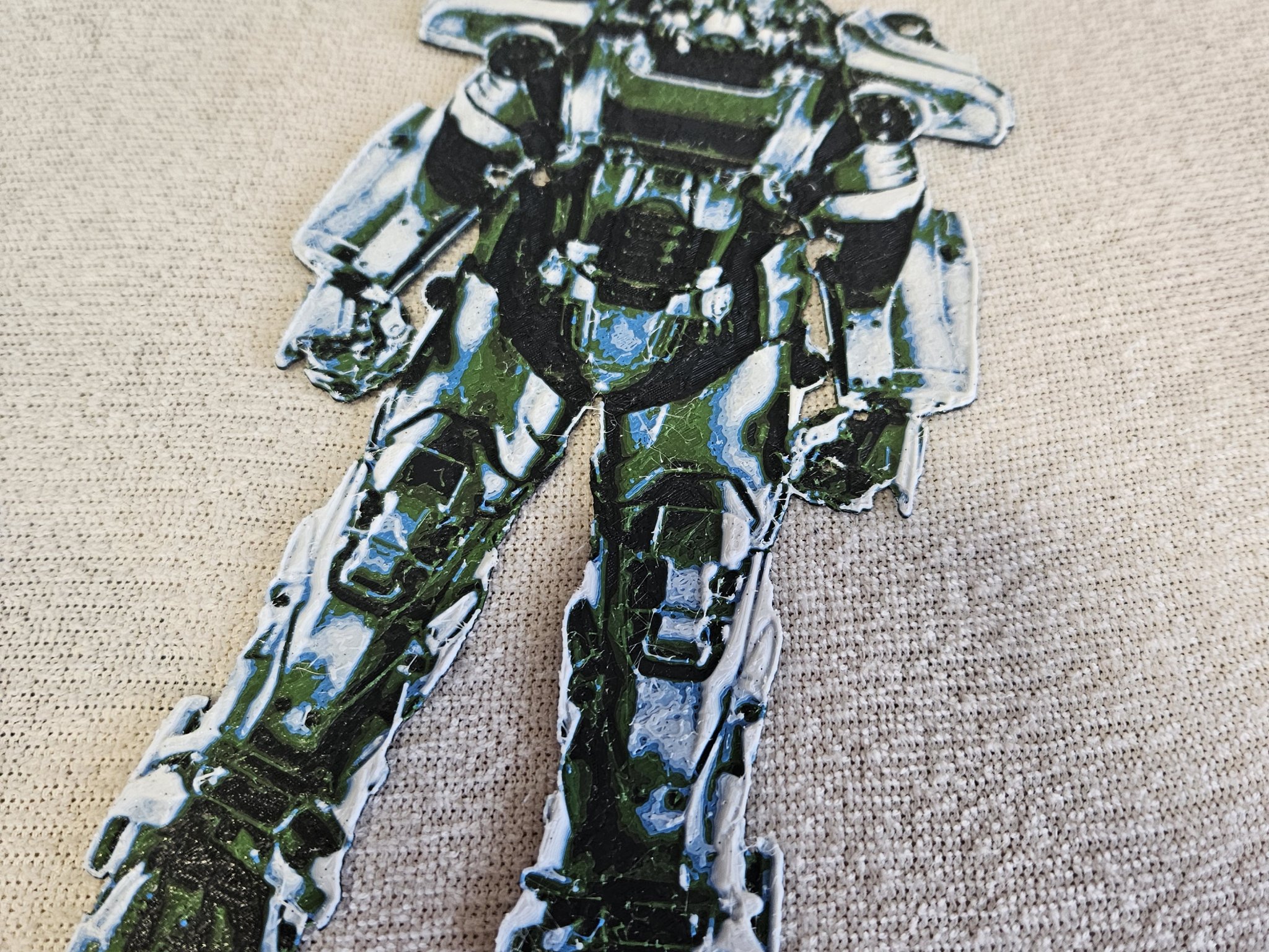 Tiêu đề Fallout Power Armor - HueForge Tóm tắt In nhiều màu thủ c