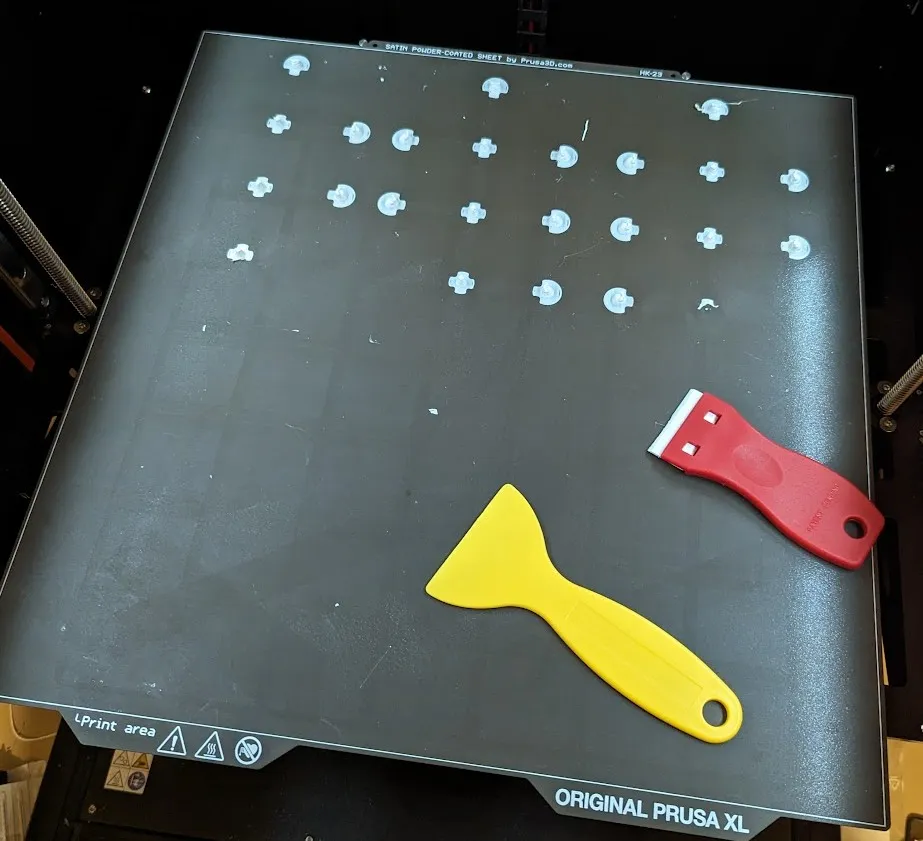 Vệ sinh khay in Prusa XL và kiểm tra lớp đầu tiên