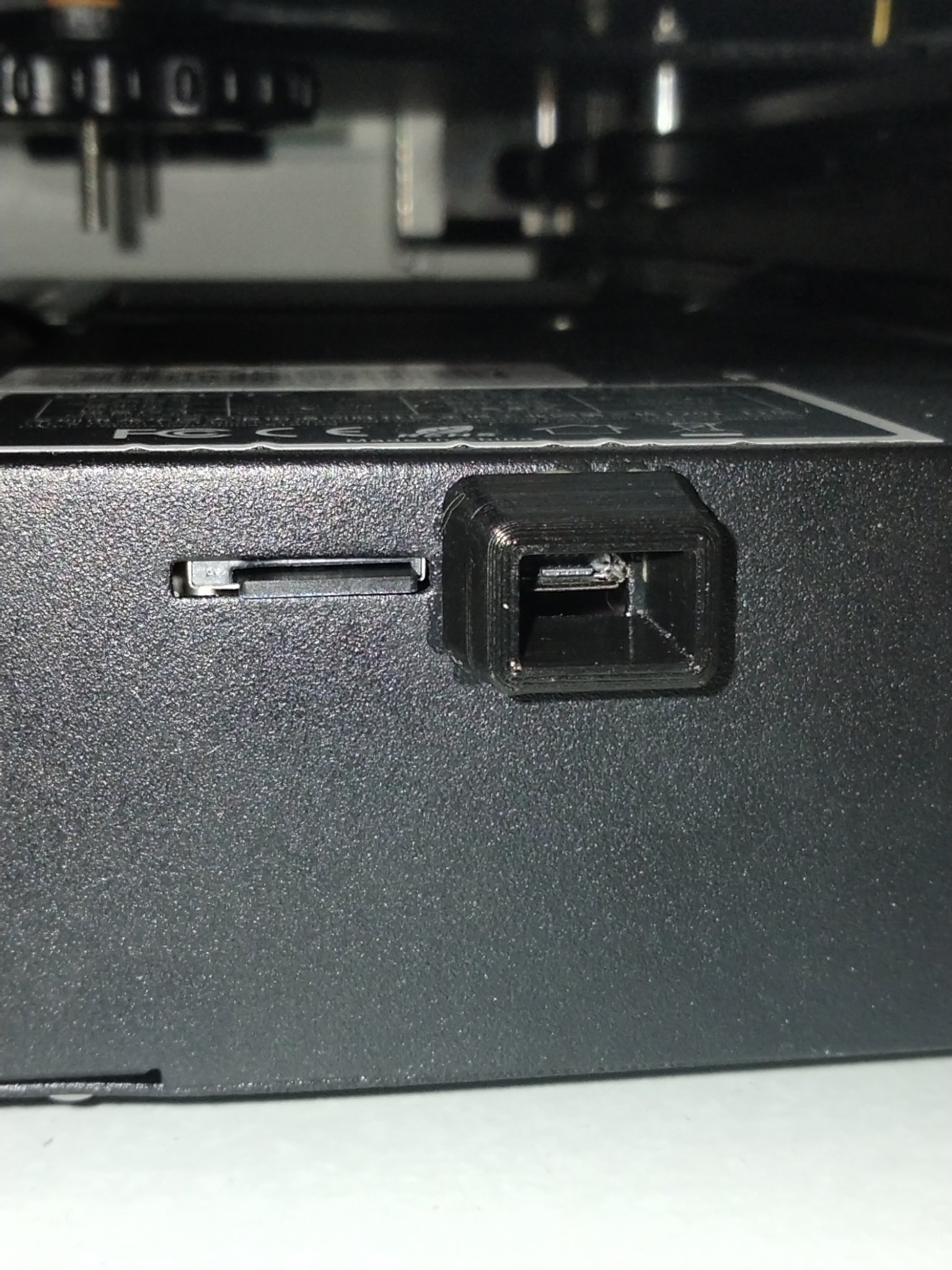 Micro usb support block for ender 3 printers