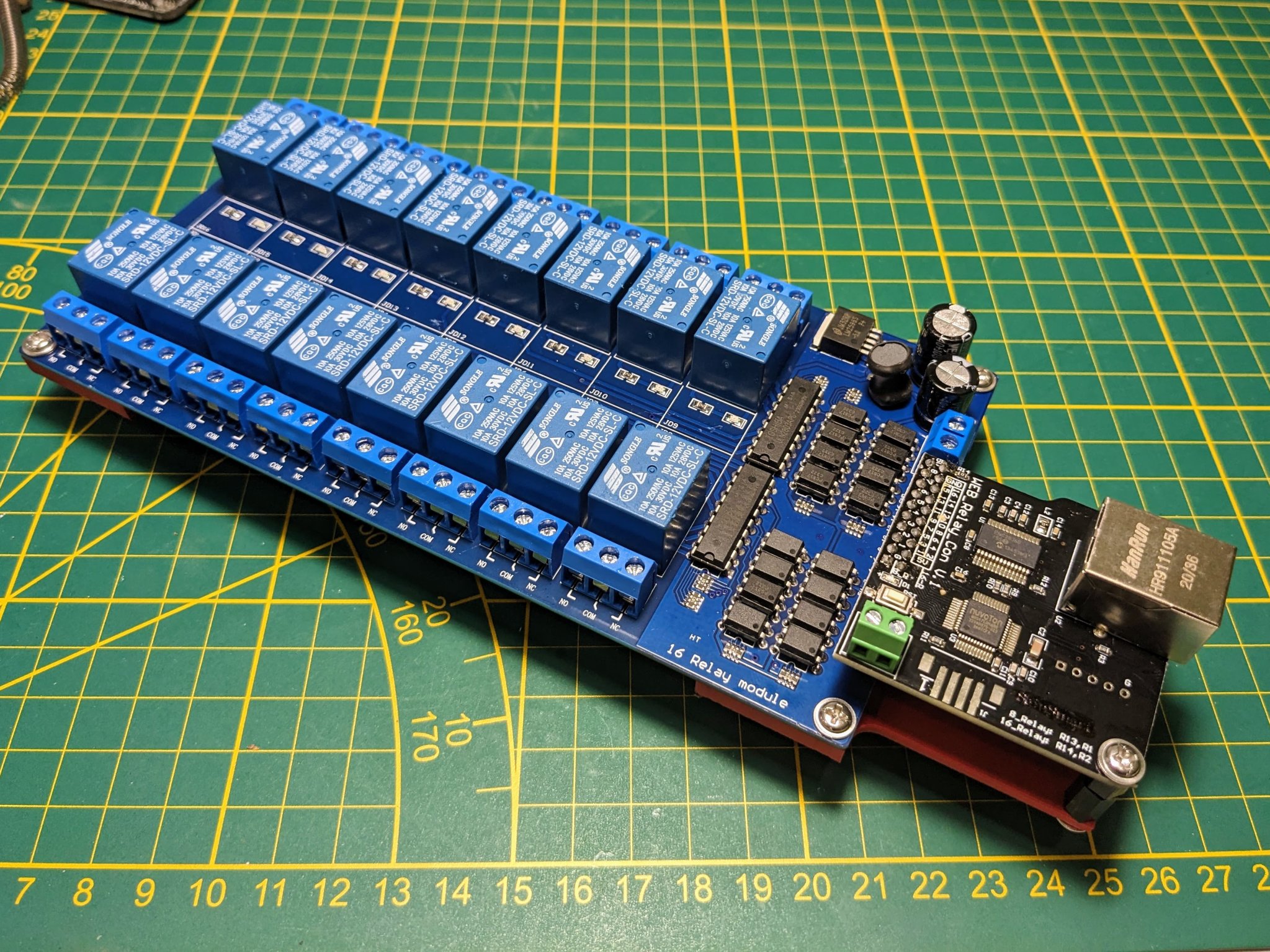 Giá Đỡ Relay Board Ray DIN (16 Kênh)
