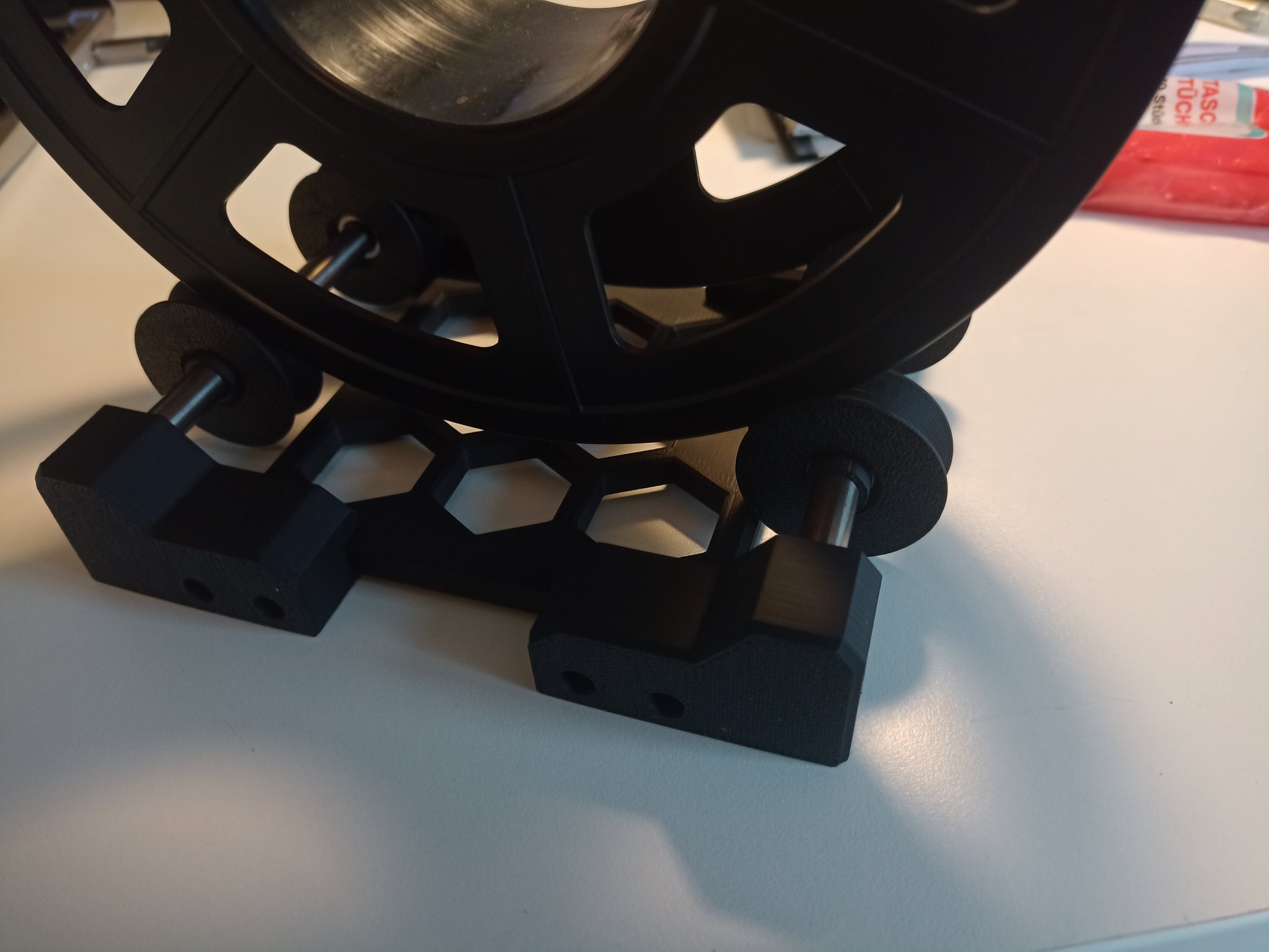 Simplified Modular Spool Holder - Standalone or Extrusion Mounted, Parametric CAD included