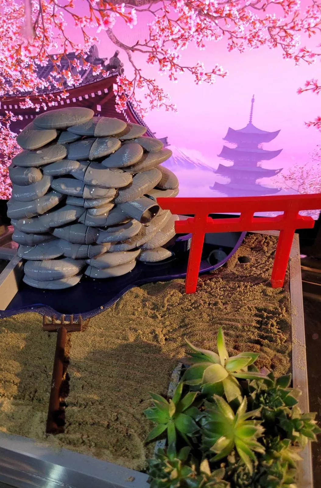 Tiêu đề Vườn thiền có thác nước làm việc Tóm tắt Điểm