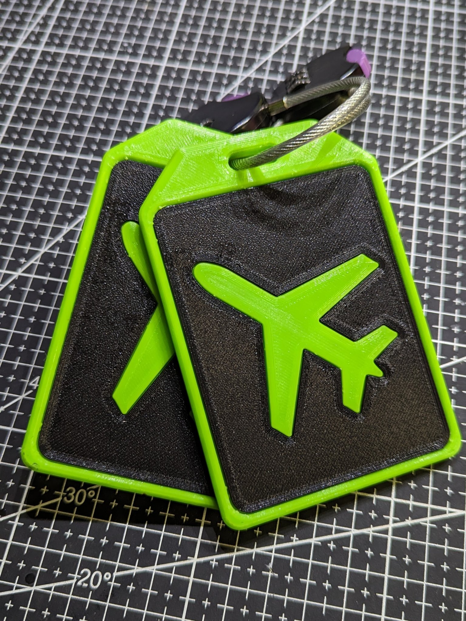 Thẻ hành lý hình máy bay