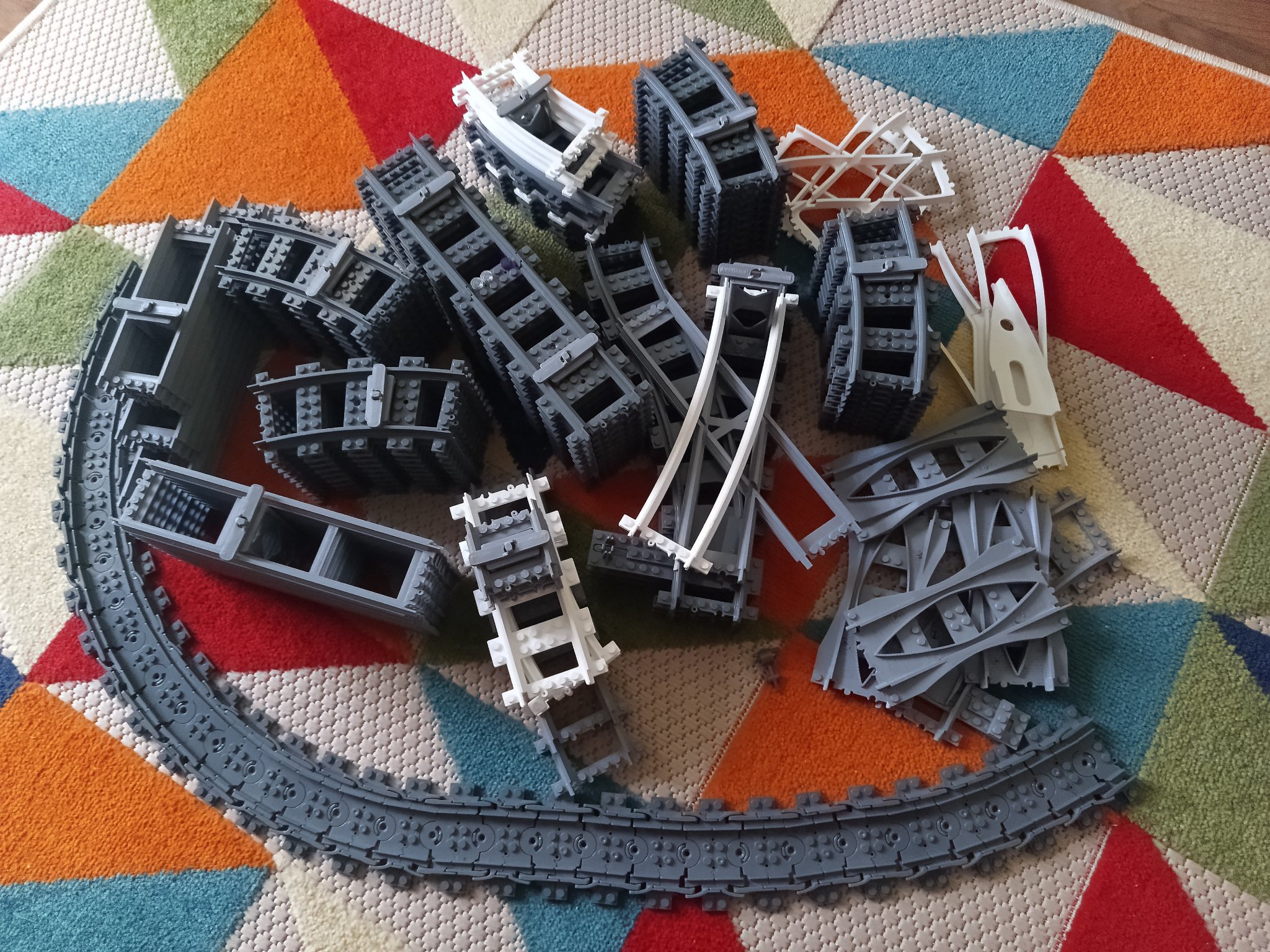 Lego City rails storage pin