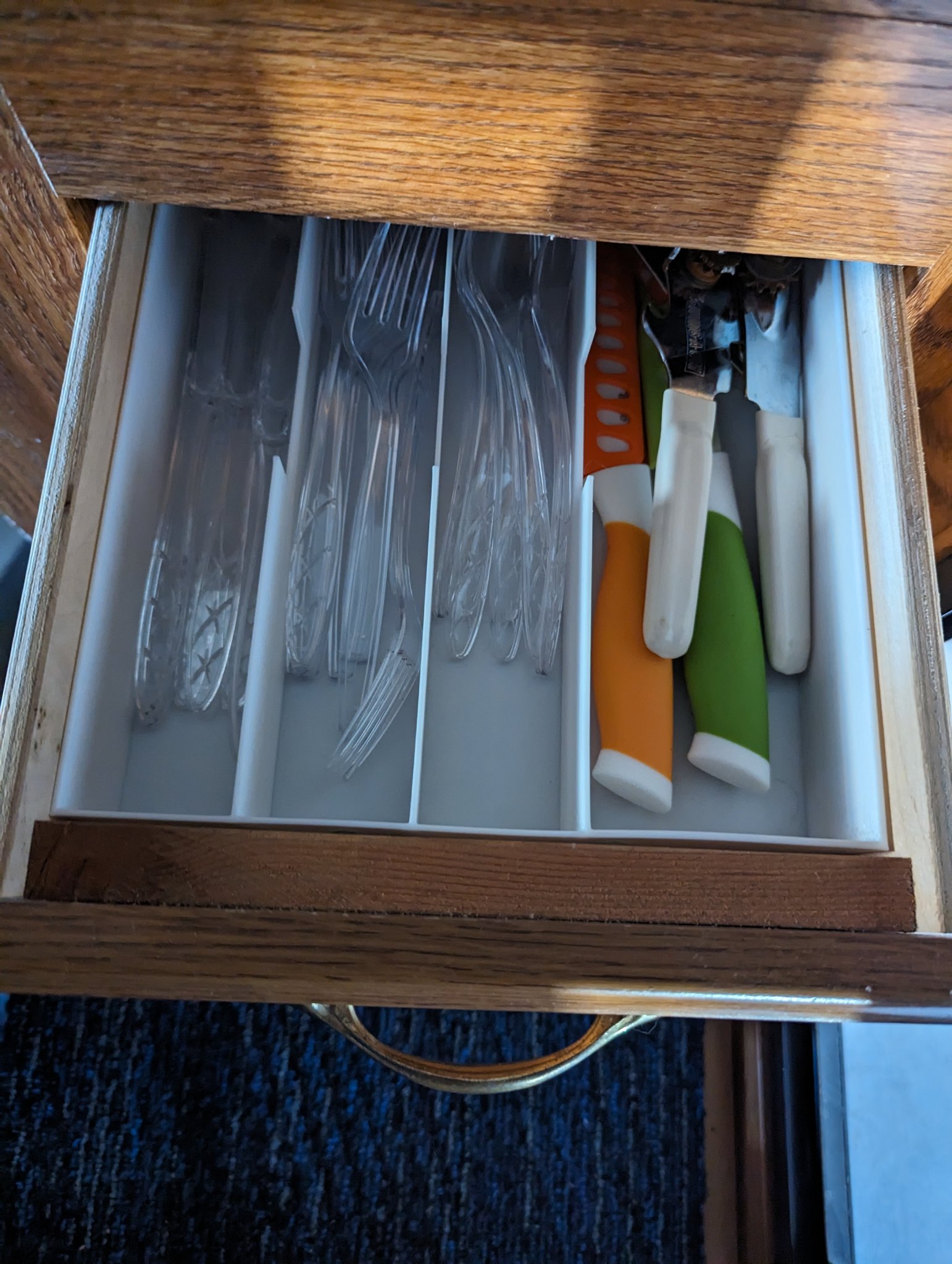 Silver tray divider, organizer or Utensil tray for a drawer