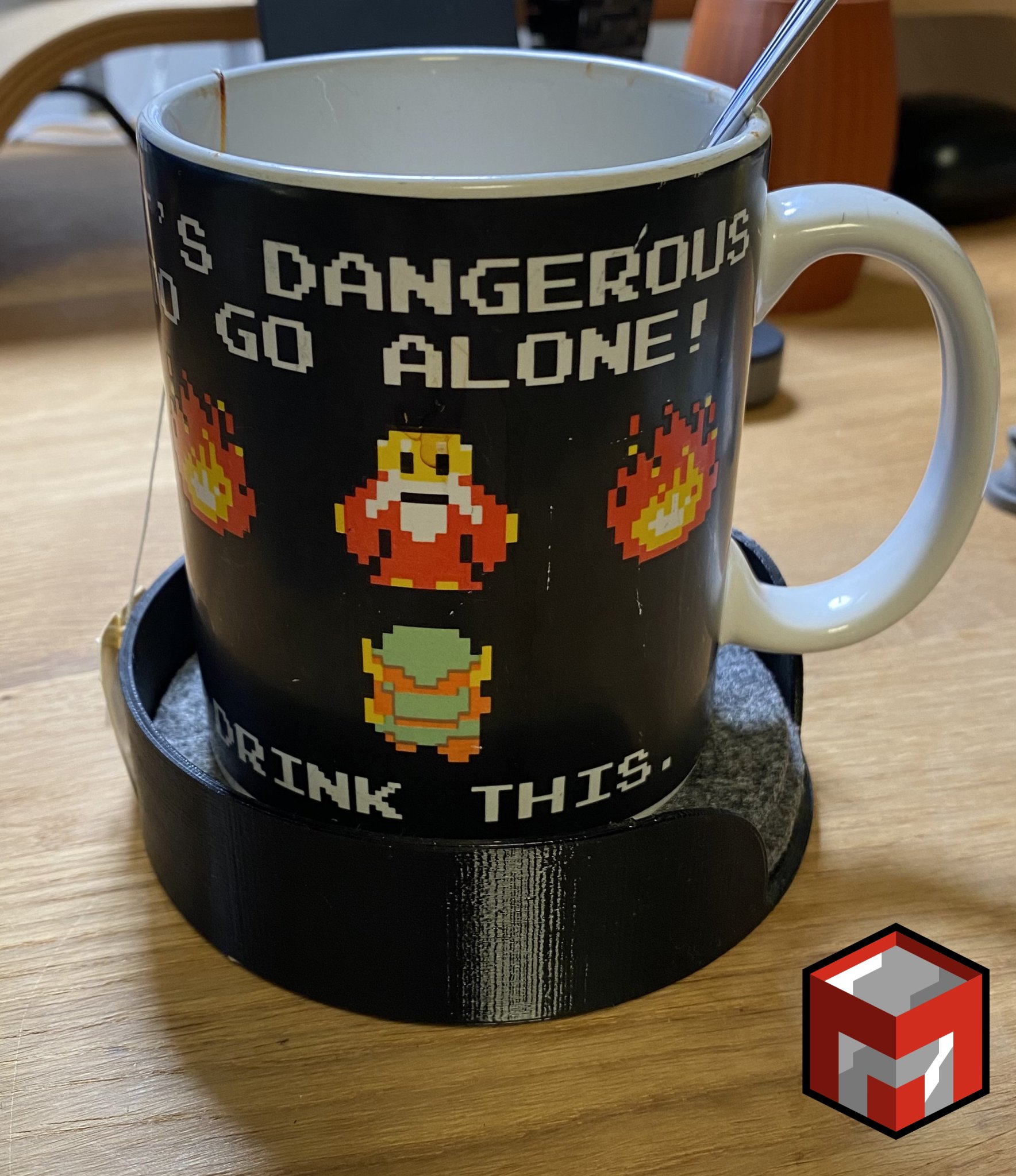 Tiêu đề Khay để đế lót ly 100mm - kèm file dự án Fusion 360 Tó