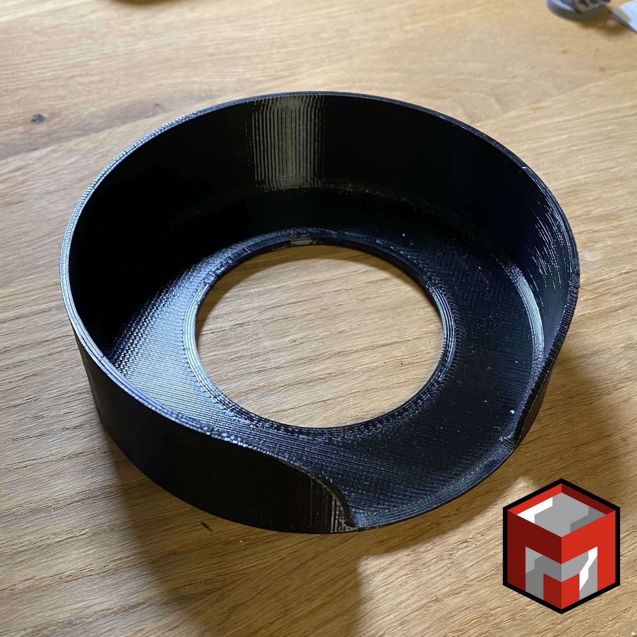 Tiêu đề Khay để đế lót ly 100mm - kèm file dự án Fusion 360 Tó