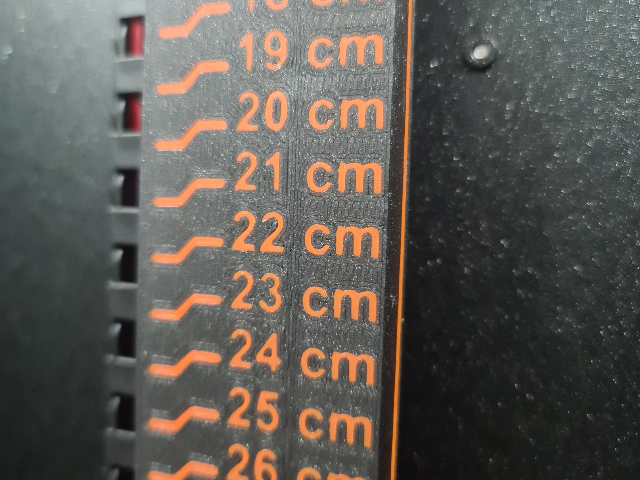 Prusa XL series: Print height Ruler (Multicolor)
