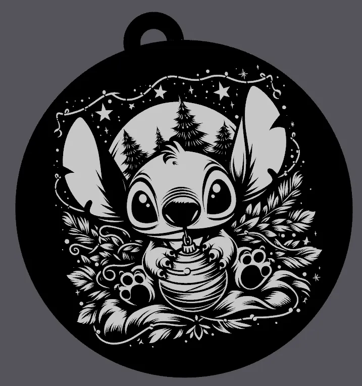 Phụ kiện trang trí Giáng sinh hình Stich