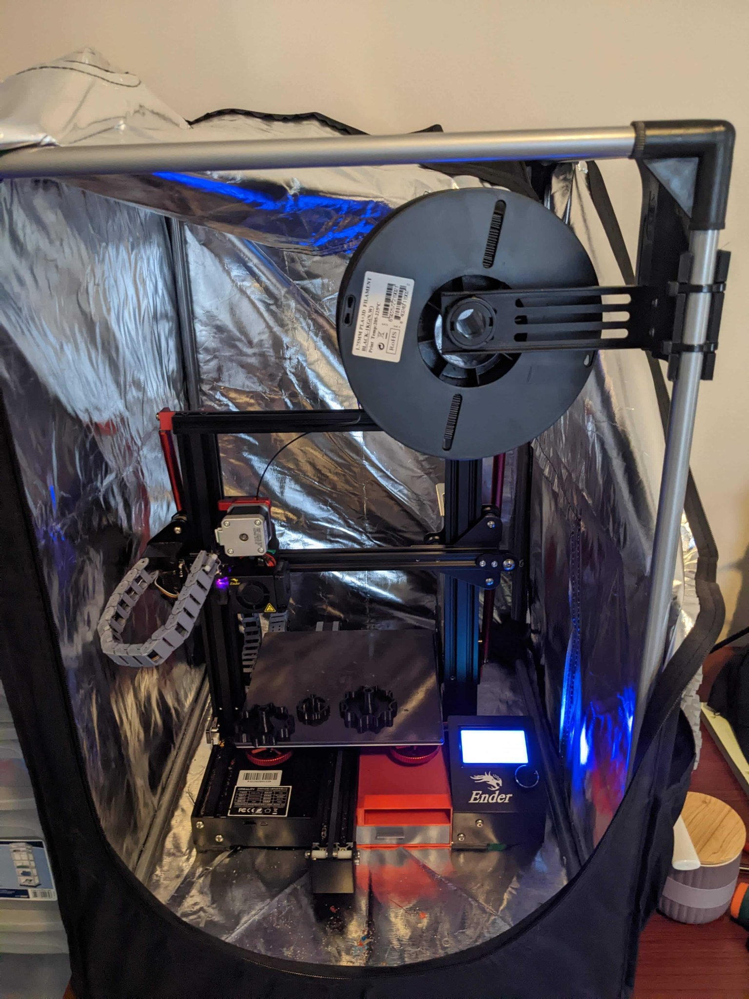 Creality Ender 3 Enclosure Filament Holder