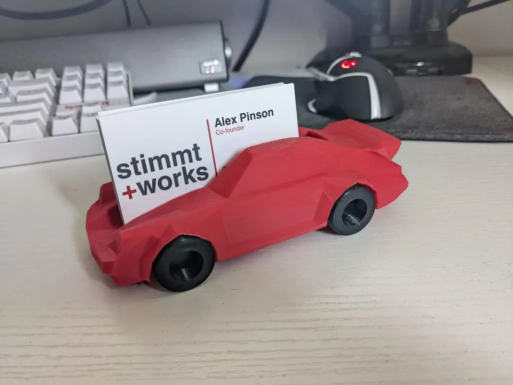 Tiêu đề Đế đựng danh thiếp Low Poly của Porsche Tóm tắt Đâ