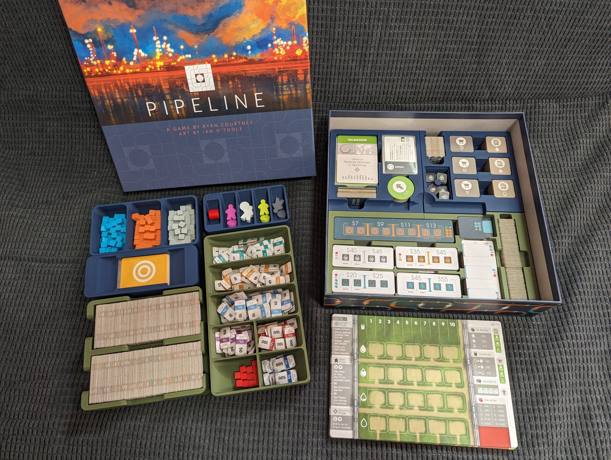 Organizer/Khay đựng board game Pipeline + Emerging Markets