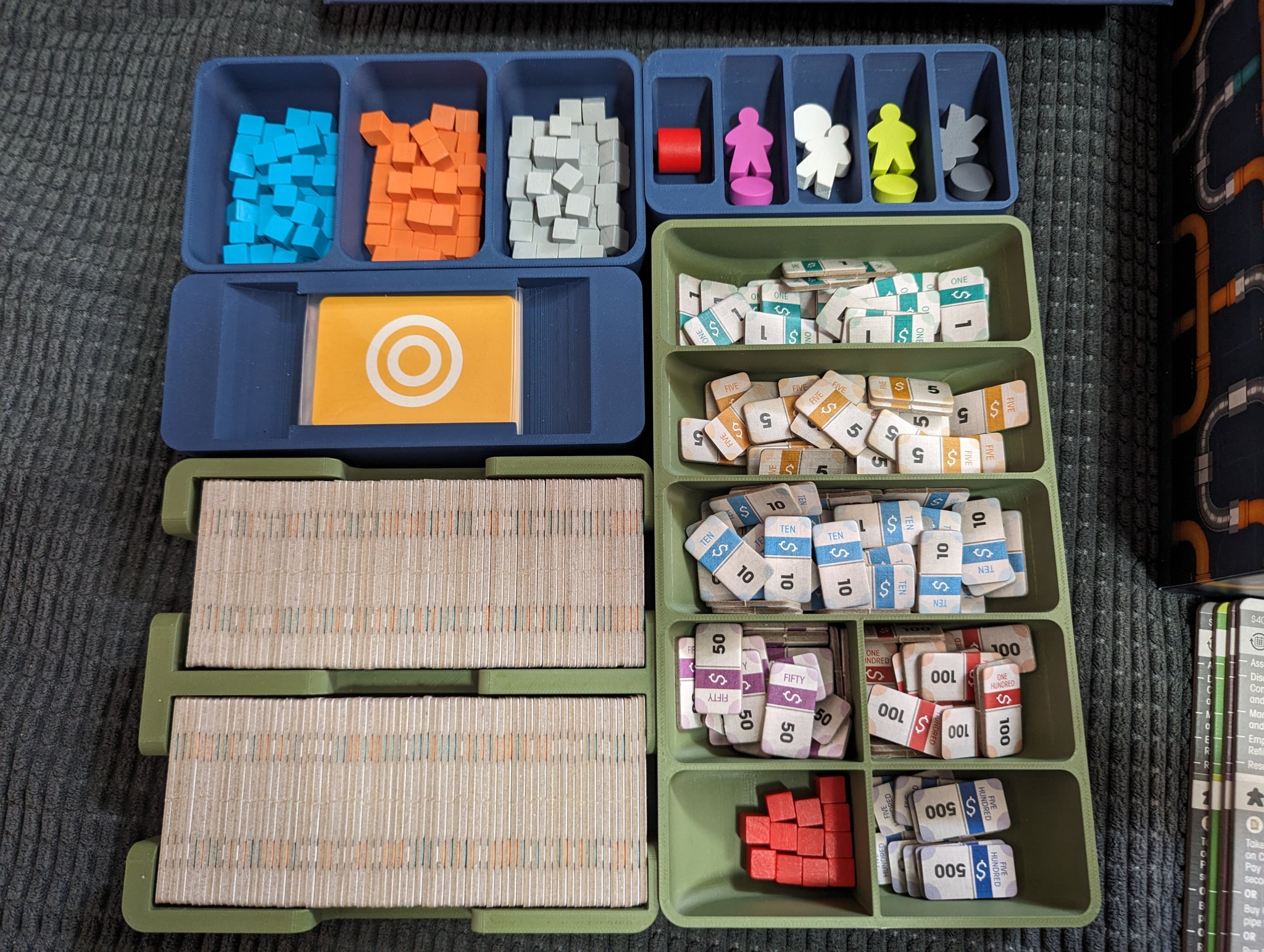 Organizer/Khay đựng board game Pipeline + Emerging Markets
