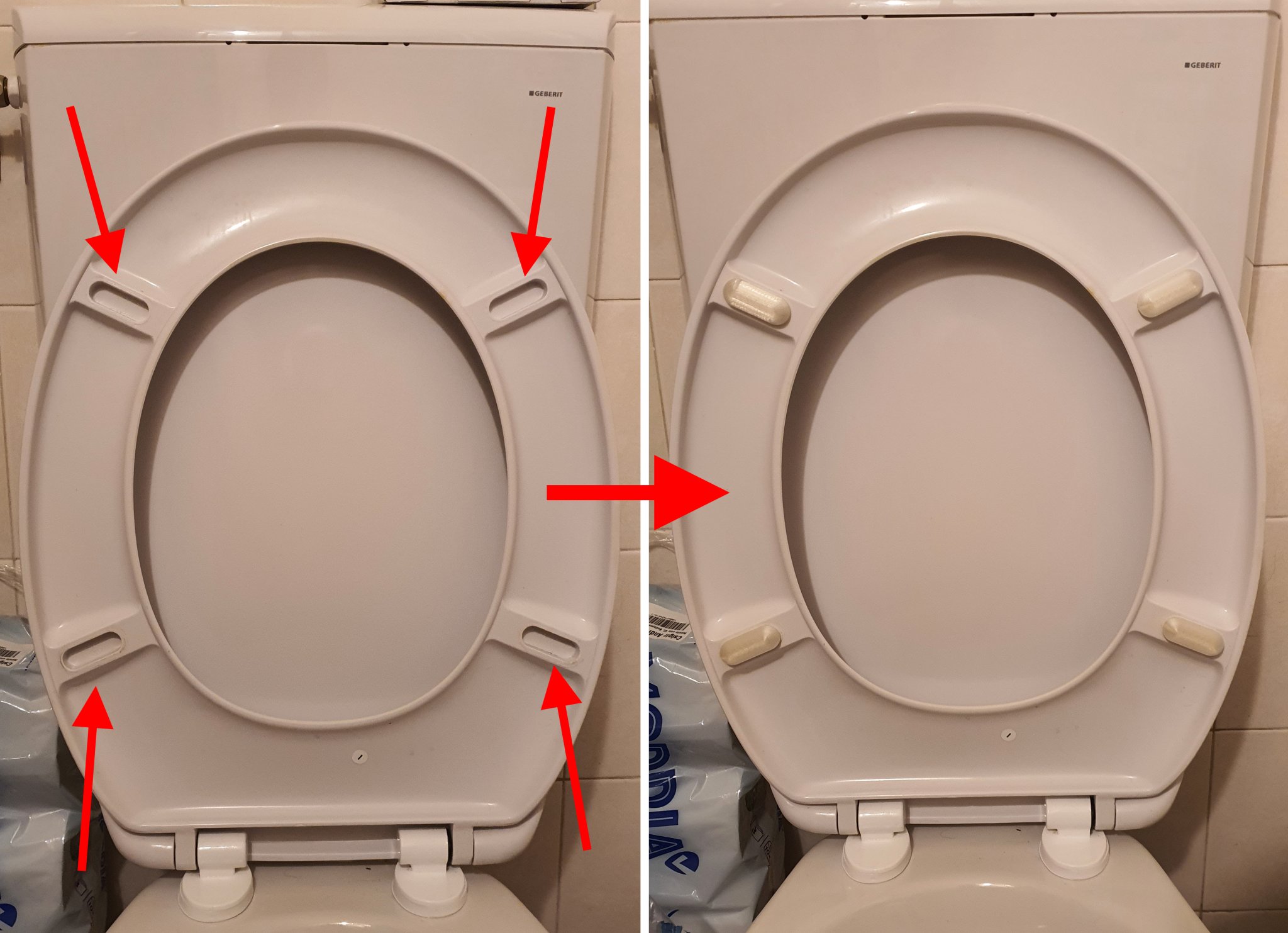 Bộ giảm sốc nắp bồn cầu (parametric)