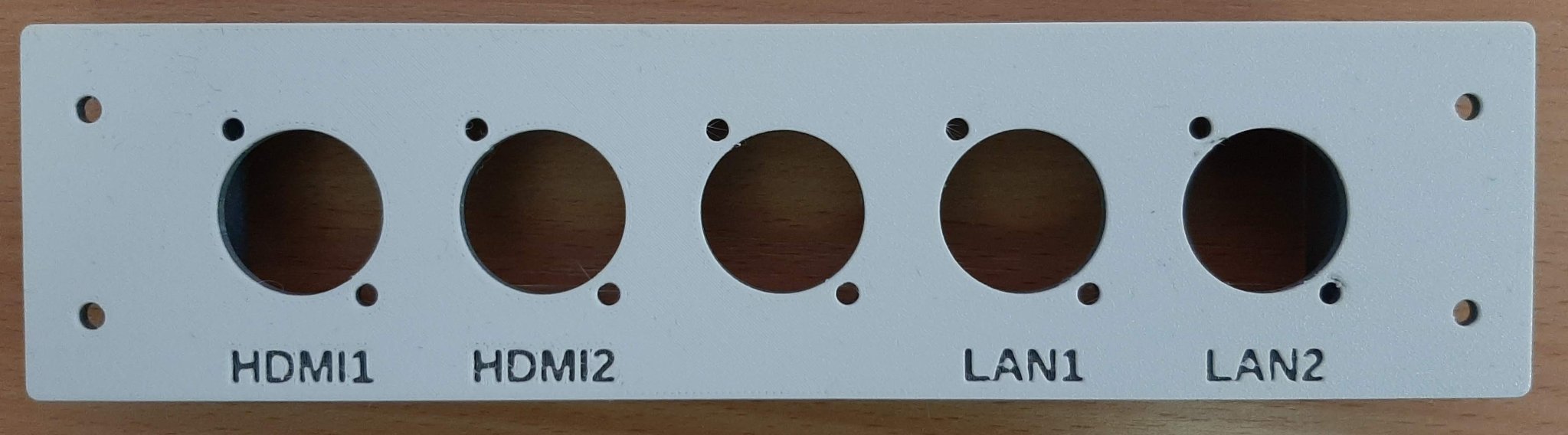 Tiêu đề Giá đỡ đầu nối Neutrik HDMI và LAN Tóm tắt 2x HDMI