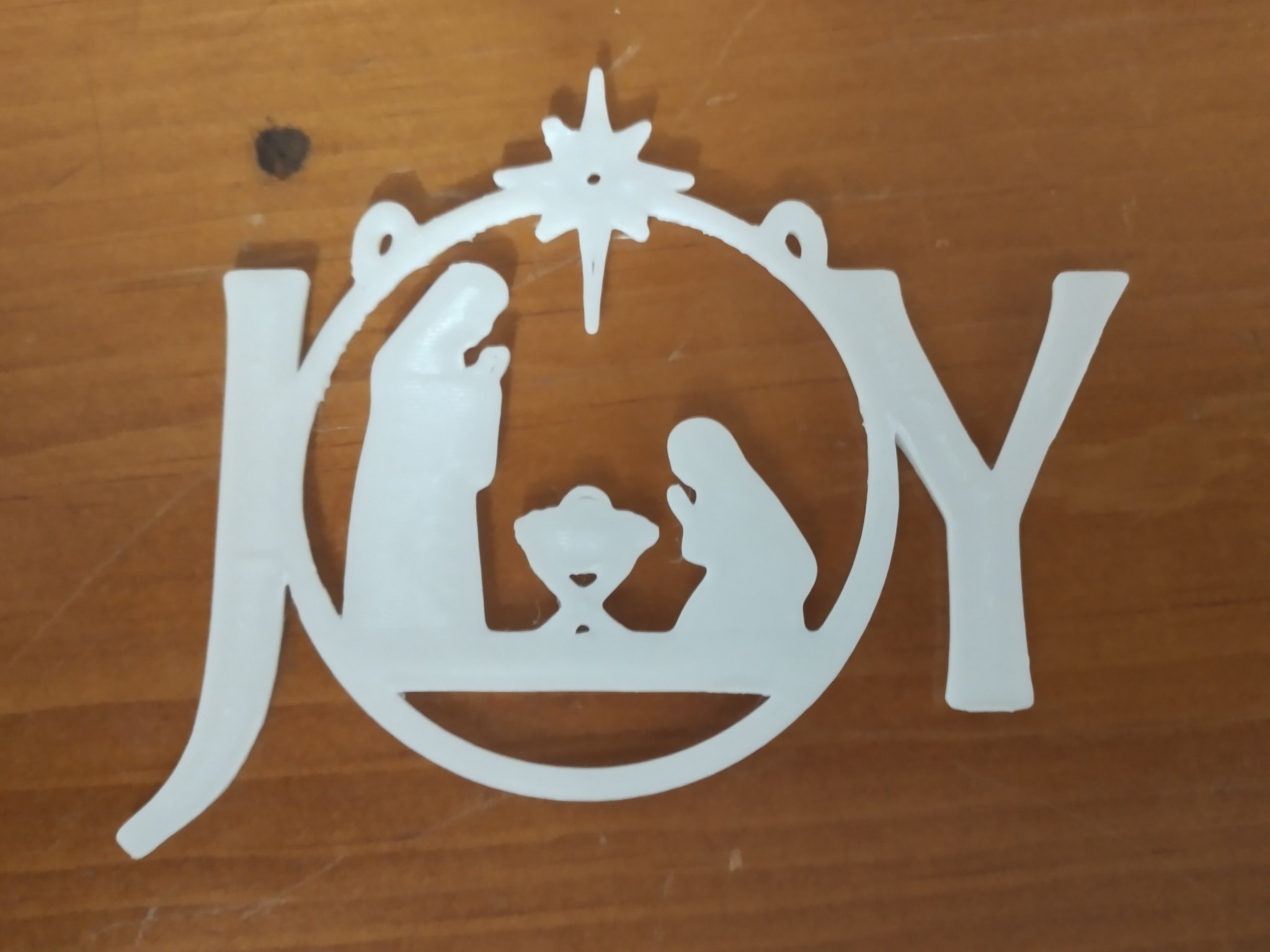Joy Nativity Christmas Ornament