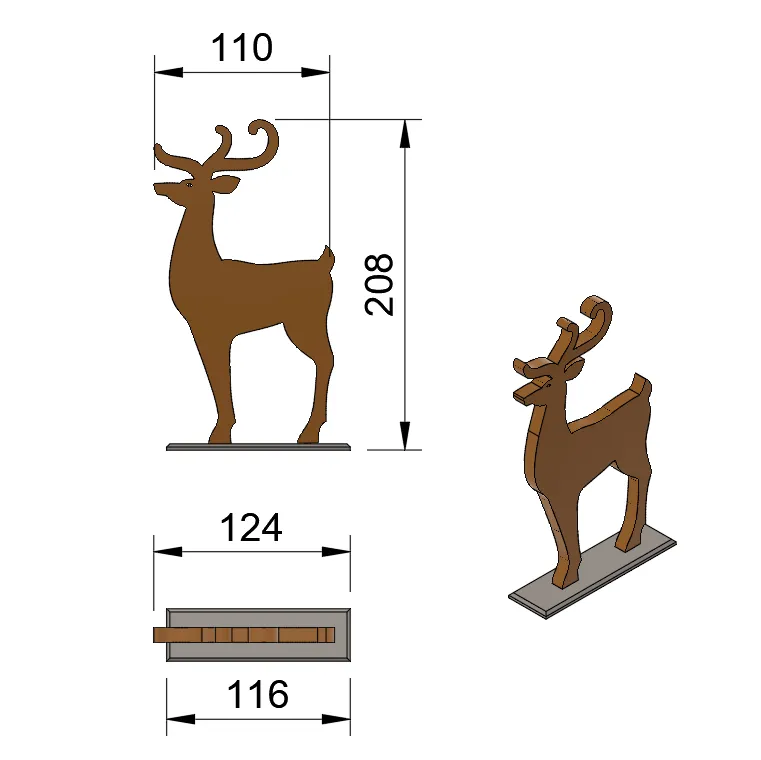 Tiêu đề Addobbo Natale 06 - Renna Tóm tắt Addobbo per Natale ma se vi p