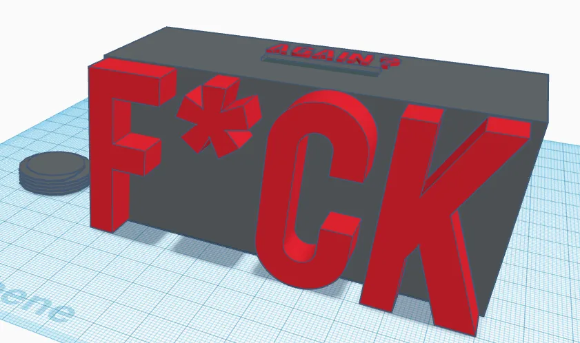 Swearword Piggy Bank - F*ck