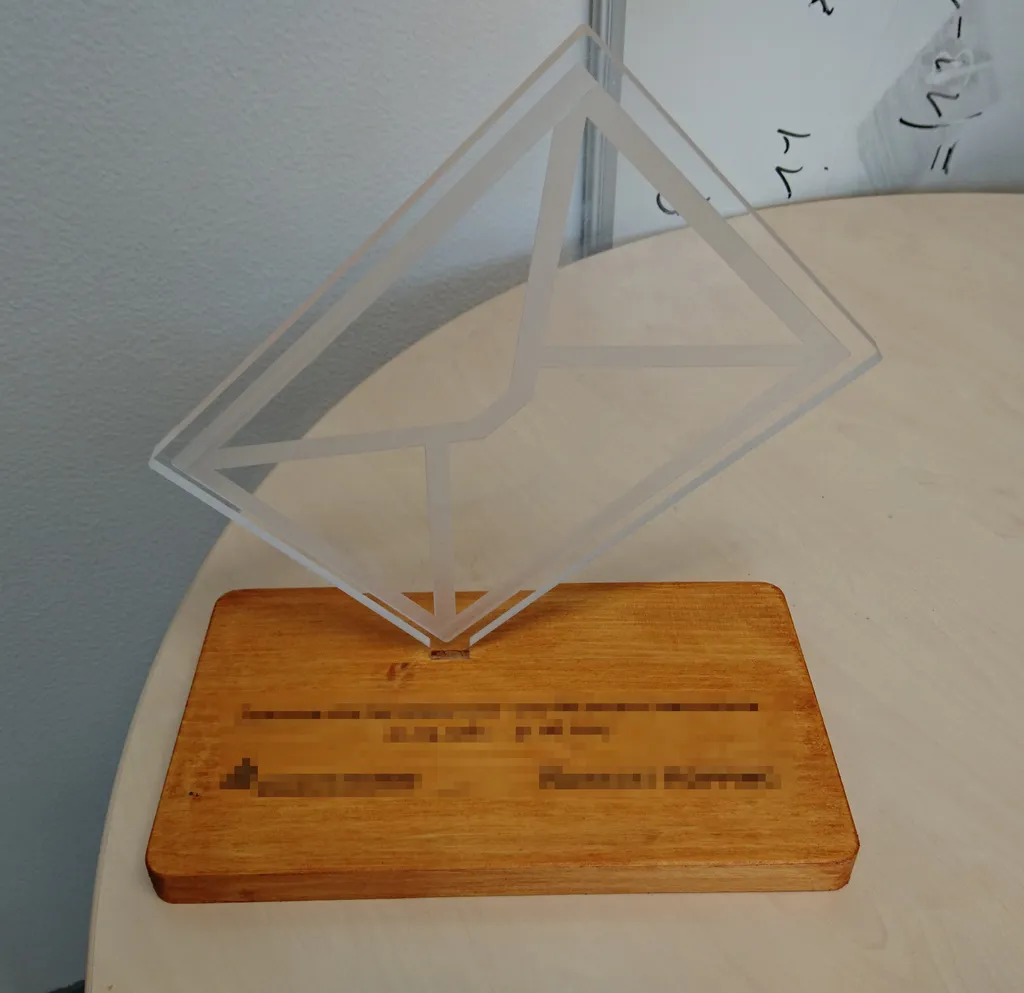 email statue/sculpture