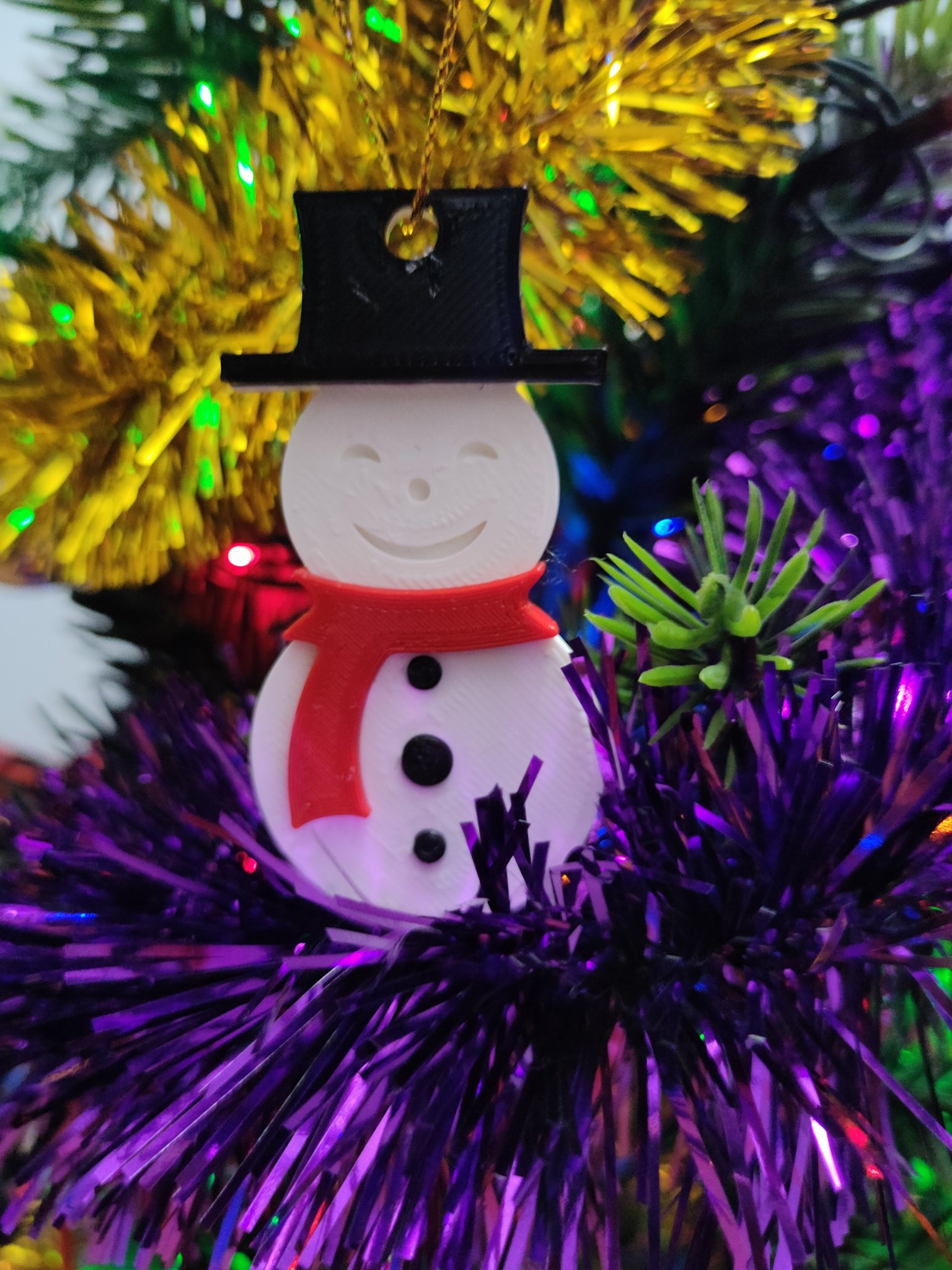 Tiêu đề Người tuyết trang trí cây thông Noel Tóm tắt Lắp rá