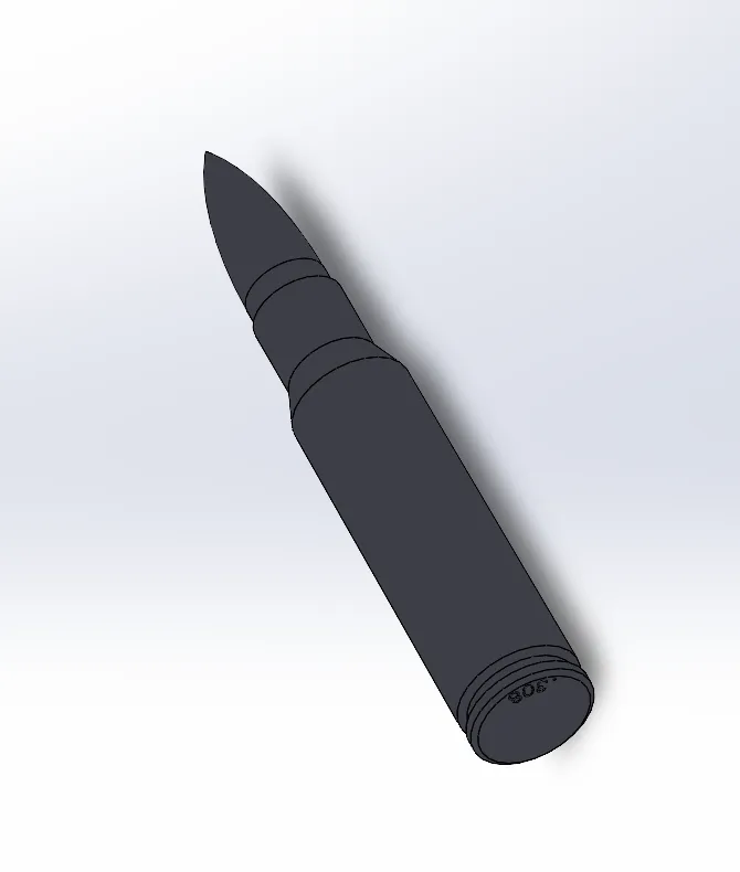 Tiêu đề Dummy Cal 308 Đạn Winchester Tóm tắt Đạn giả cỡ nò