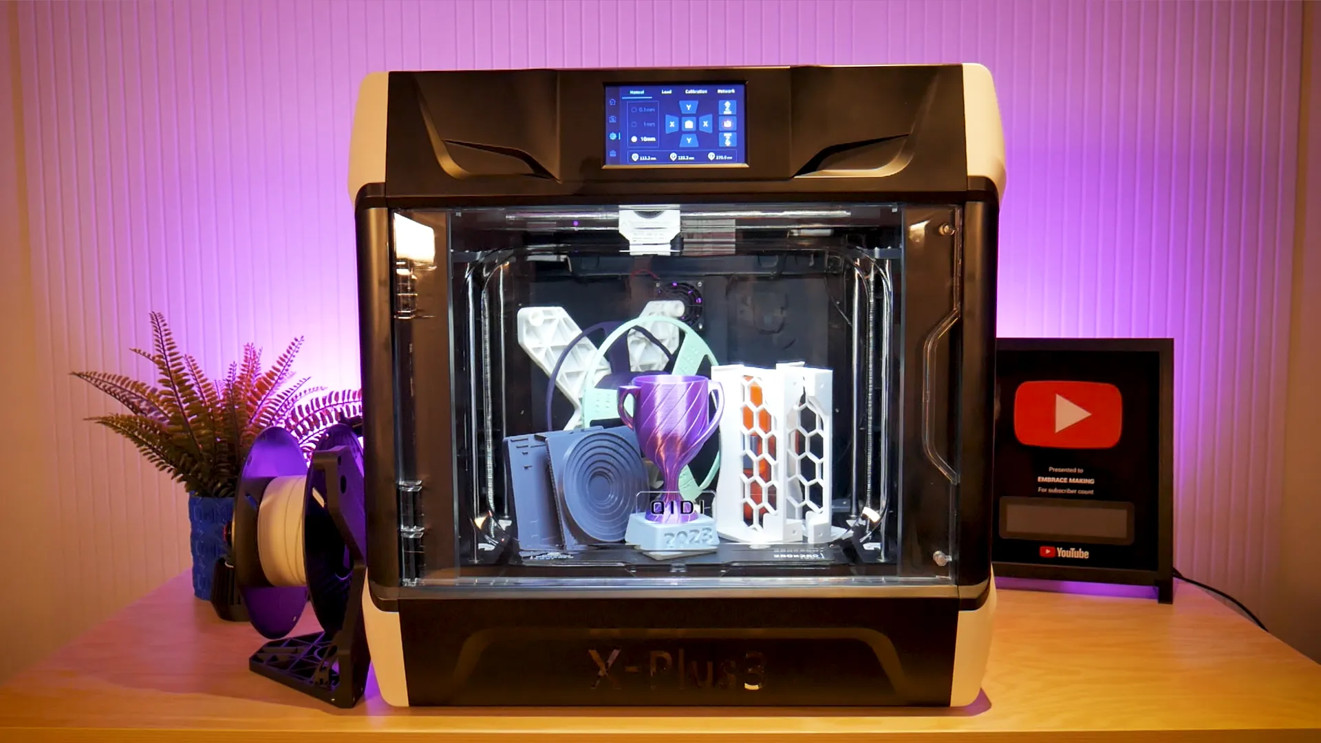 Qidi X-Plus 3 Lid Risers